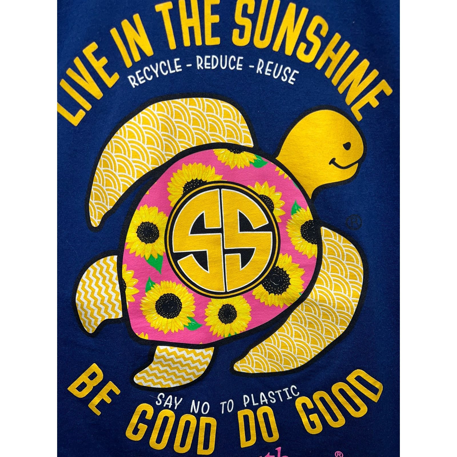 Vintage Simply Southern Turtle Shirt Live The Sunshine Recycle Tee Size US L / EU 52-54 / 3 - 7 Thumbnail
