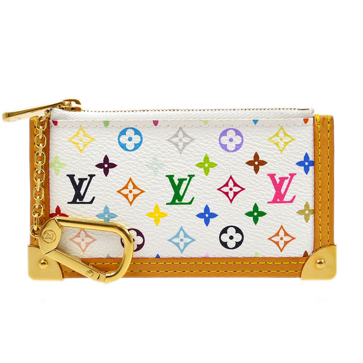 image of Louis Vuitton 2006 Pochette Cles M92655 74605 in Black, Women's