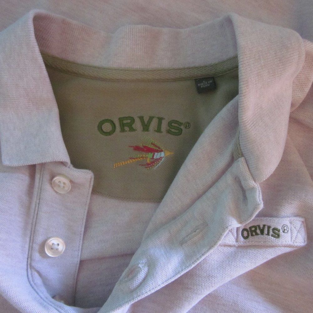 Orvis Orvis Signature Men’s Polo Shirt Size L in Neutral / Beige Size US L / EU 52-54 / 3 - 4 Thumbnail