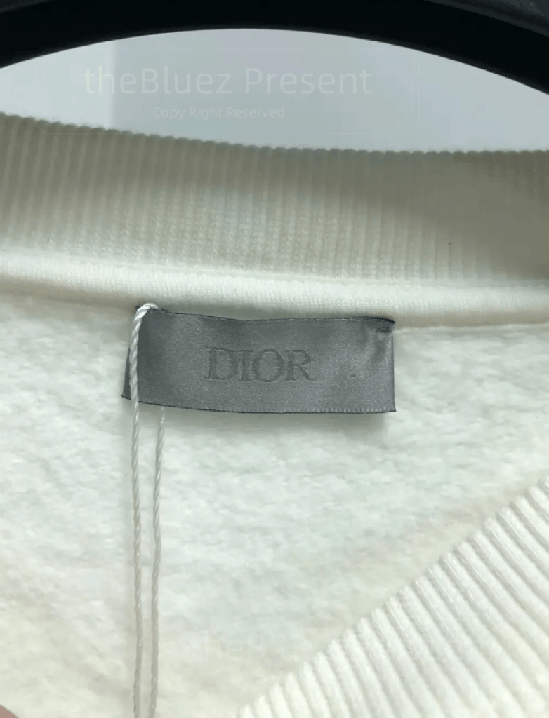 Dior dior cd embroidered crewneck sweatshirt white Size US L / EU 52-54 / 3 - 5 Thumbnail