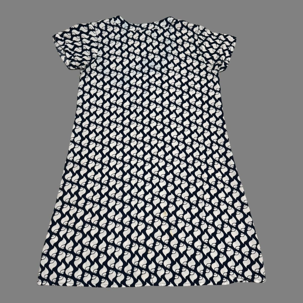 Other Escapada Rayon Patterned Navy Shirt Dress Women's L Size L / US 10 / IT 46 - 3 Thumbnail