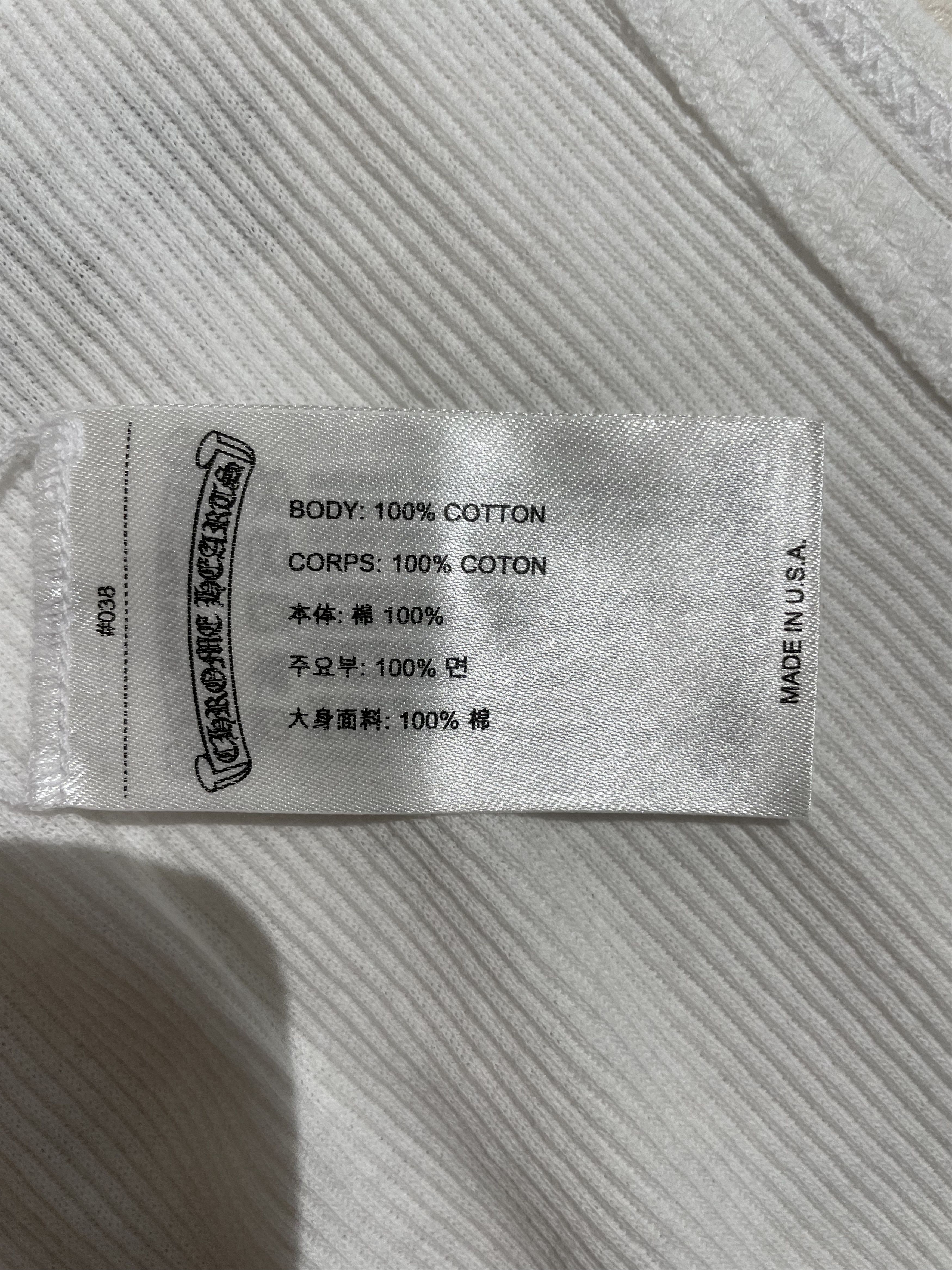 Chrome Hearts Chrome Hearts LOVE U Vine Heart White Rib Tank Top Size M / US 6-8 / IT 42-44 - 8 Thumbnail