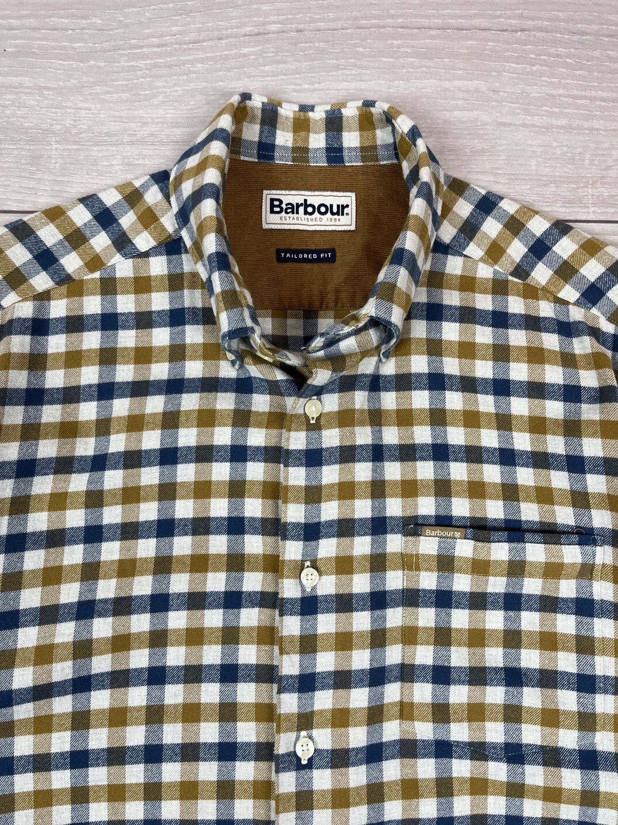 Barbour Barbour Rothe Tailored Flannel Checkered Shirt Size US M / EU 48-50 / 2 - 6 Thumbnail