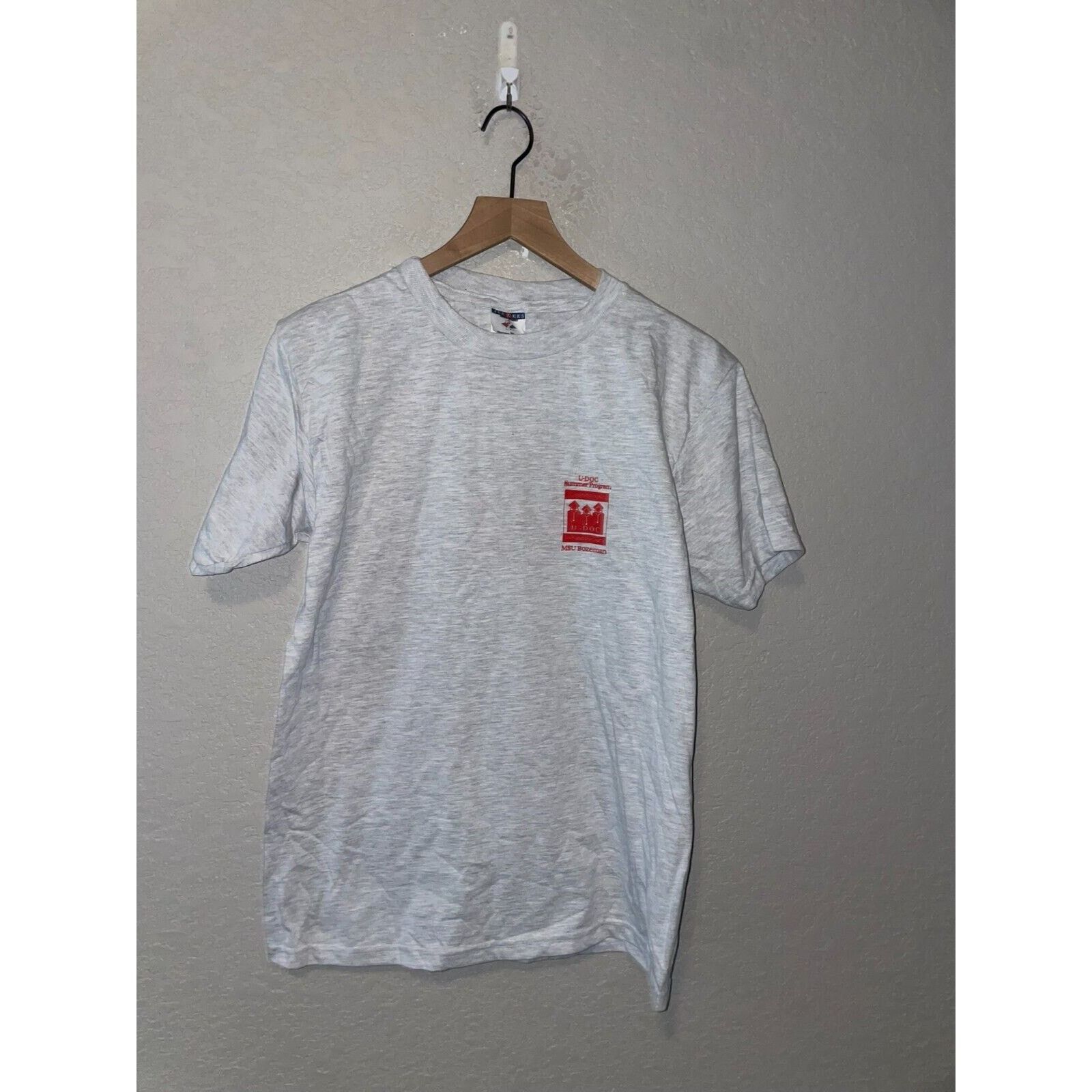 Jerzees Vintage MSU Shirt U-Doc Summer Program Bozeman Tee Gray 90s Size US M / EU 48-50 / 2 - 1 Thumbnail