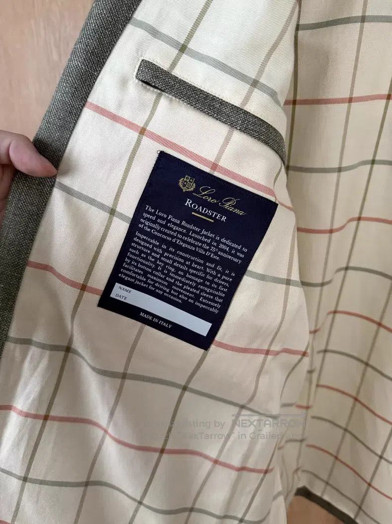 Loro Piana Loro Piana Roadster Series Linen Jacket Size US M / EU 48-50 / 2 - 8 Thumbnail