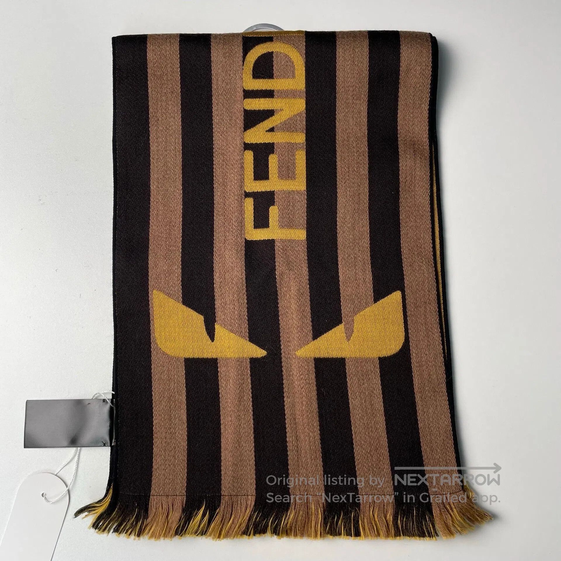 Fendi FENDI Brown and Coffee Double-Faced Cashmere Little Monste Size ONE SIZE - 1 Thumbnail