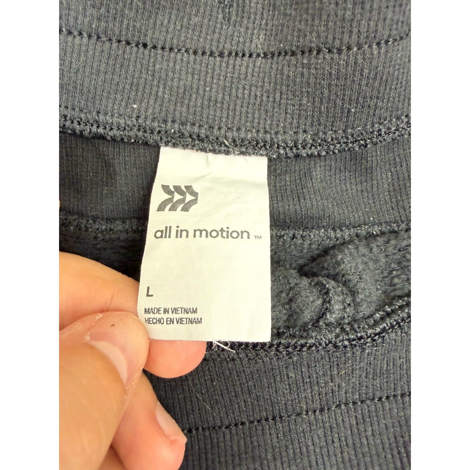 Vintage All In Motion Womens Sweatpants Jogger Black Size L Drawstring Pocketed Comfort Casual Size 36" / US 14 / IT 50 - 5 Thumbnail