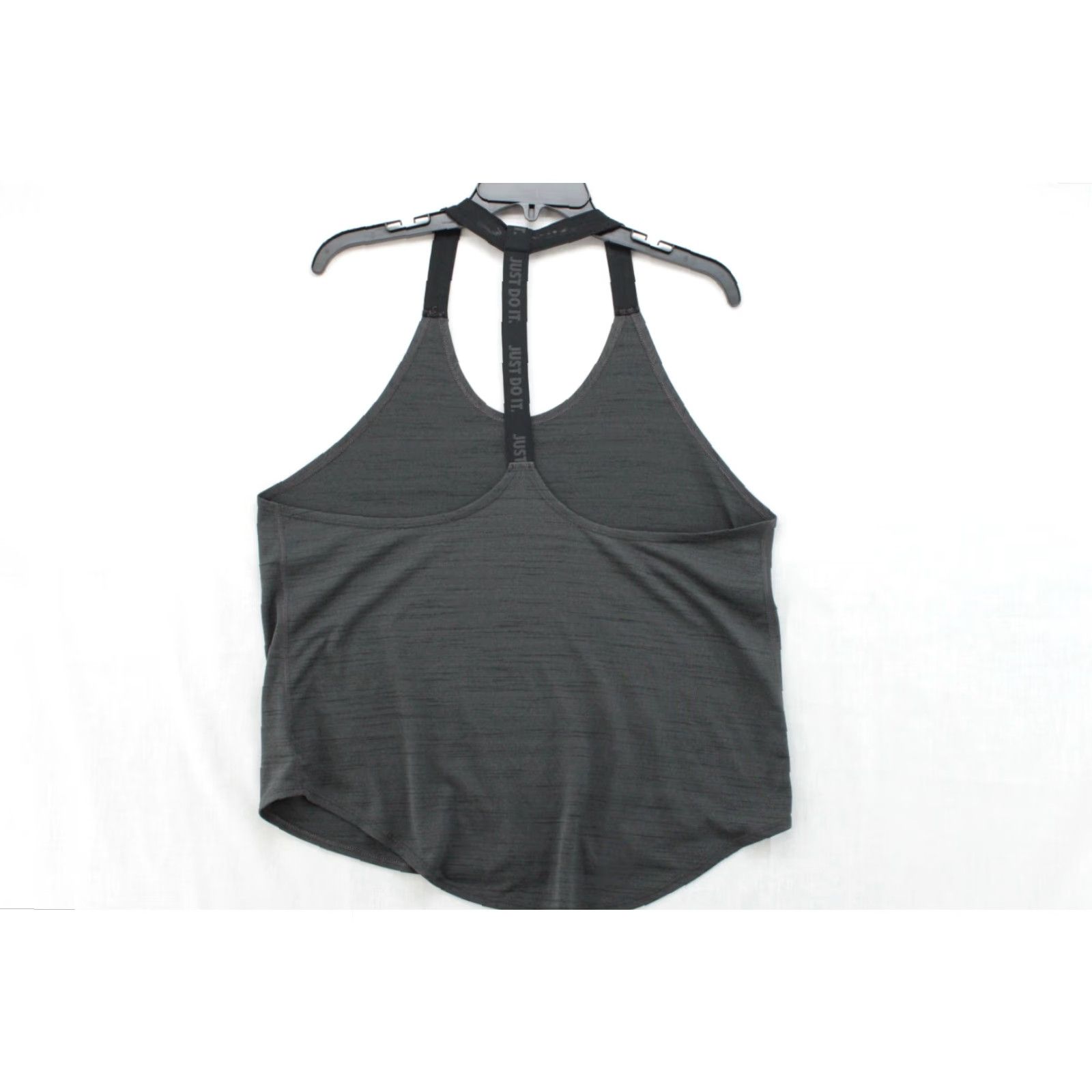 Nike VINTAGE Nike Tank Top DRI-FIT Women's Large Black JUST DO IT Straps Layering 823488 Size L / US 10 / IT 46 - 2 Thumbnail