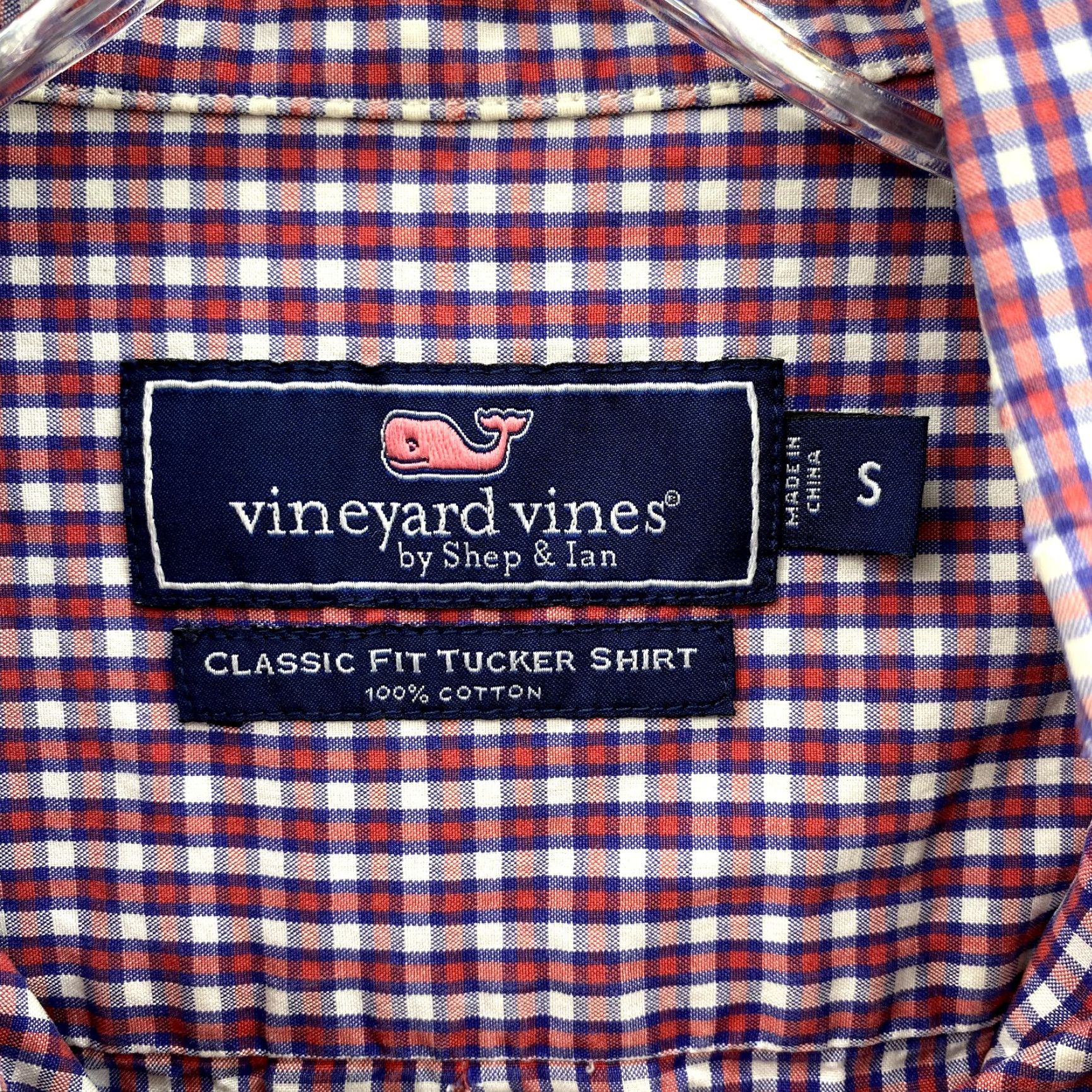 Vineyard Vines Vineyard Vines Shirt Men Small Red Plaid Classic Tucker Cotton Button Down Preppy Size US S / EU 44-46 / 1 - 4 Thumbnail