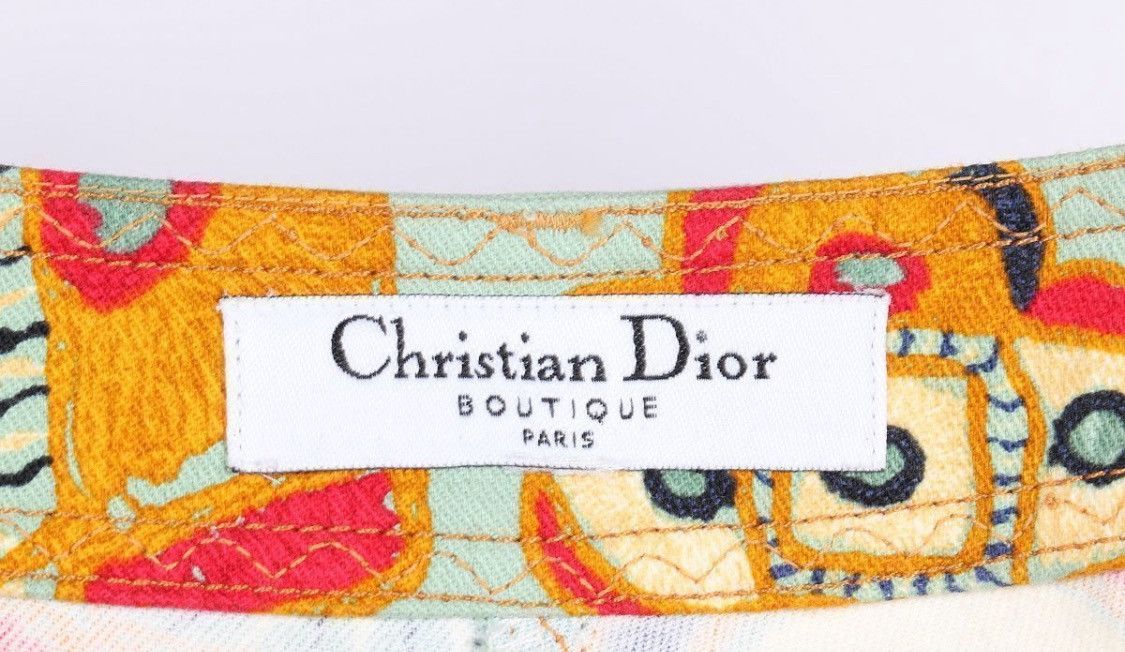 Dior Christian Dior Galliano 2004 Print Patterns Denim Jeans Size 28" / US 6 / IT 42 - 6 Thumbnail