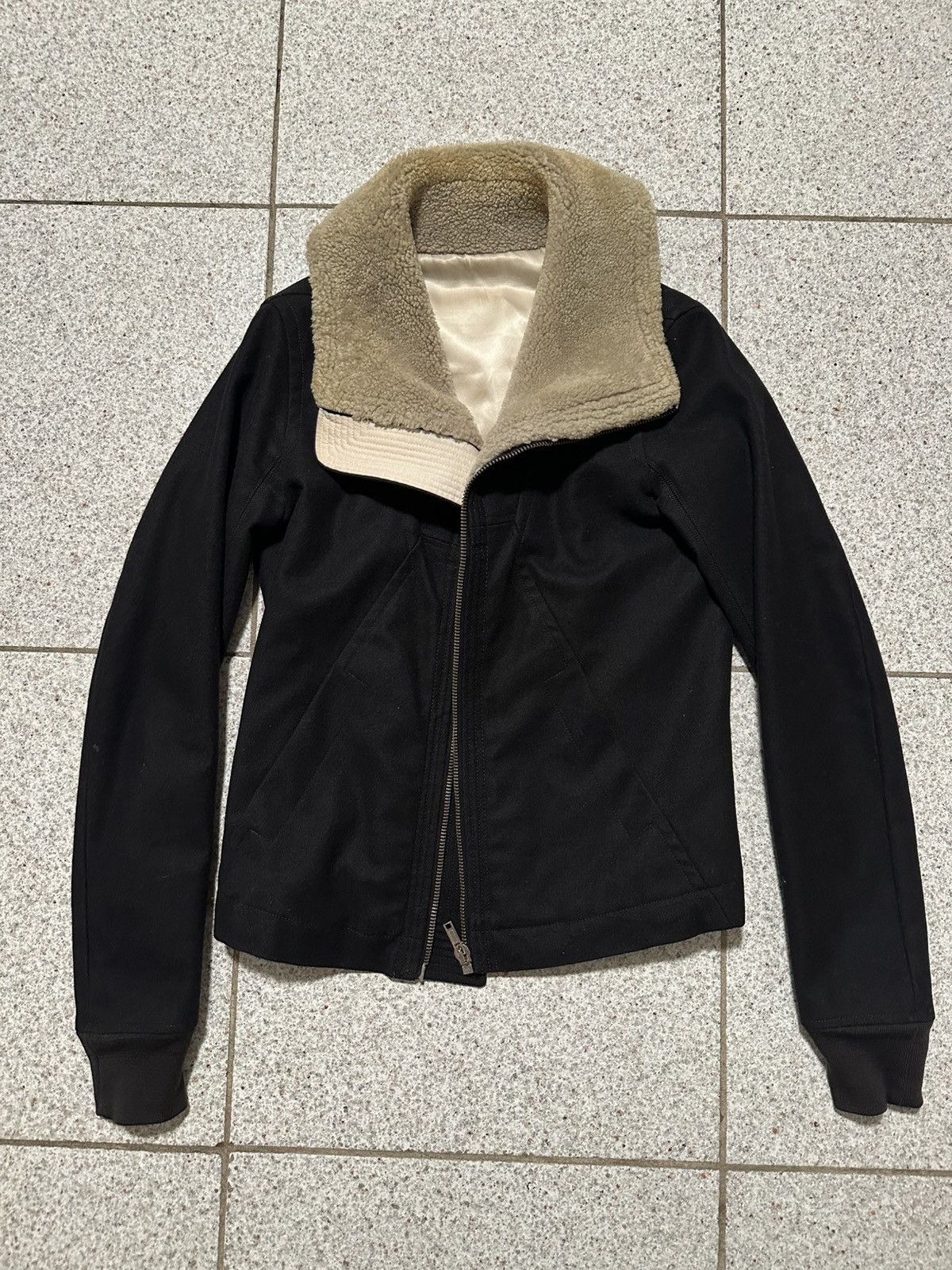 Rick Owens Rick Owens FW08 “Stag” Wool Shearling Geojacket Size US M / EU 48-50 / 2 - 2 Thumbnail