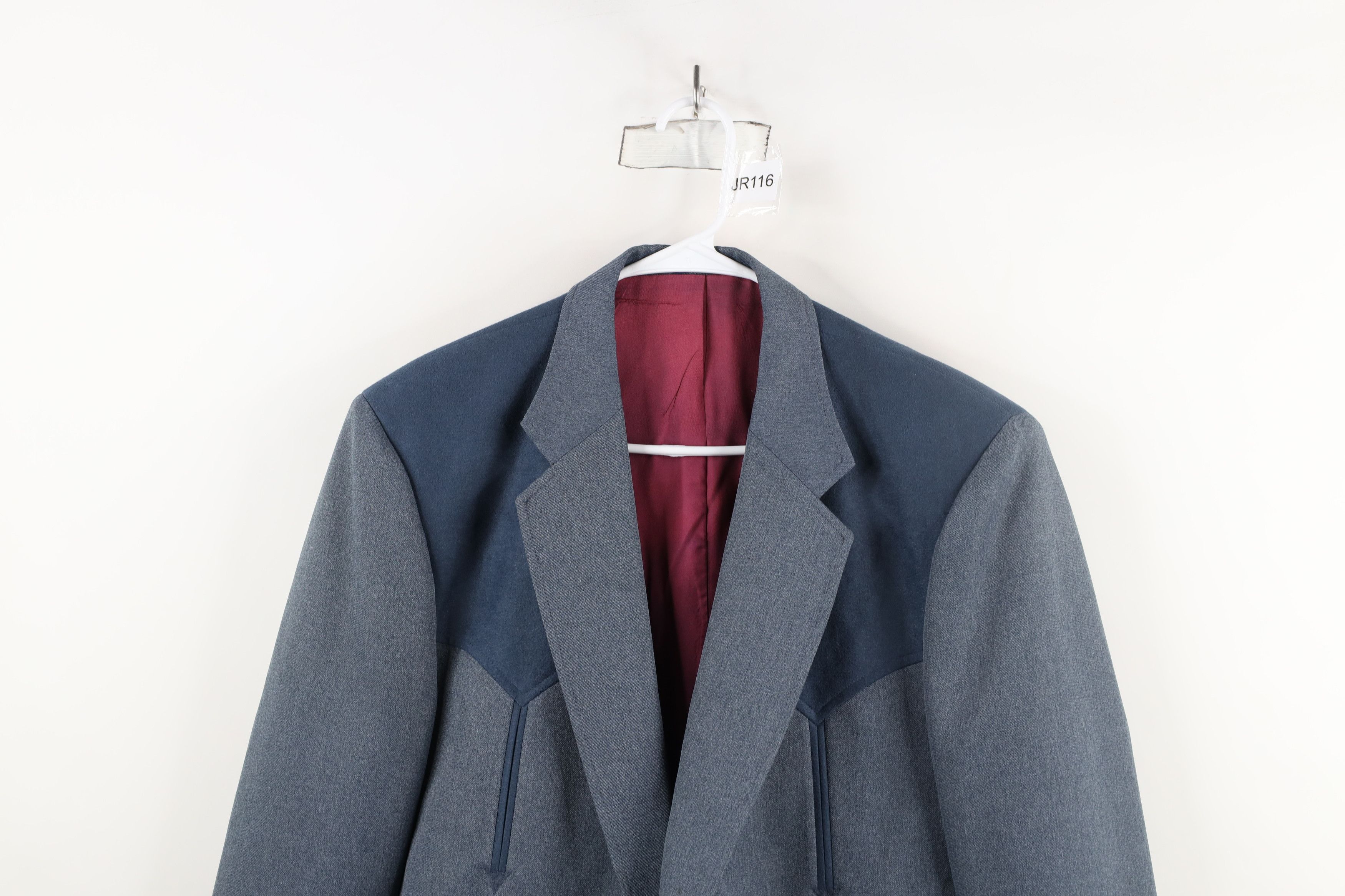 Vintage Vintage 90s Rockabilly Western Suit Coat Blazer Jacket USA Size US XL / EU 56 / 4 - 2 Thumbnail