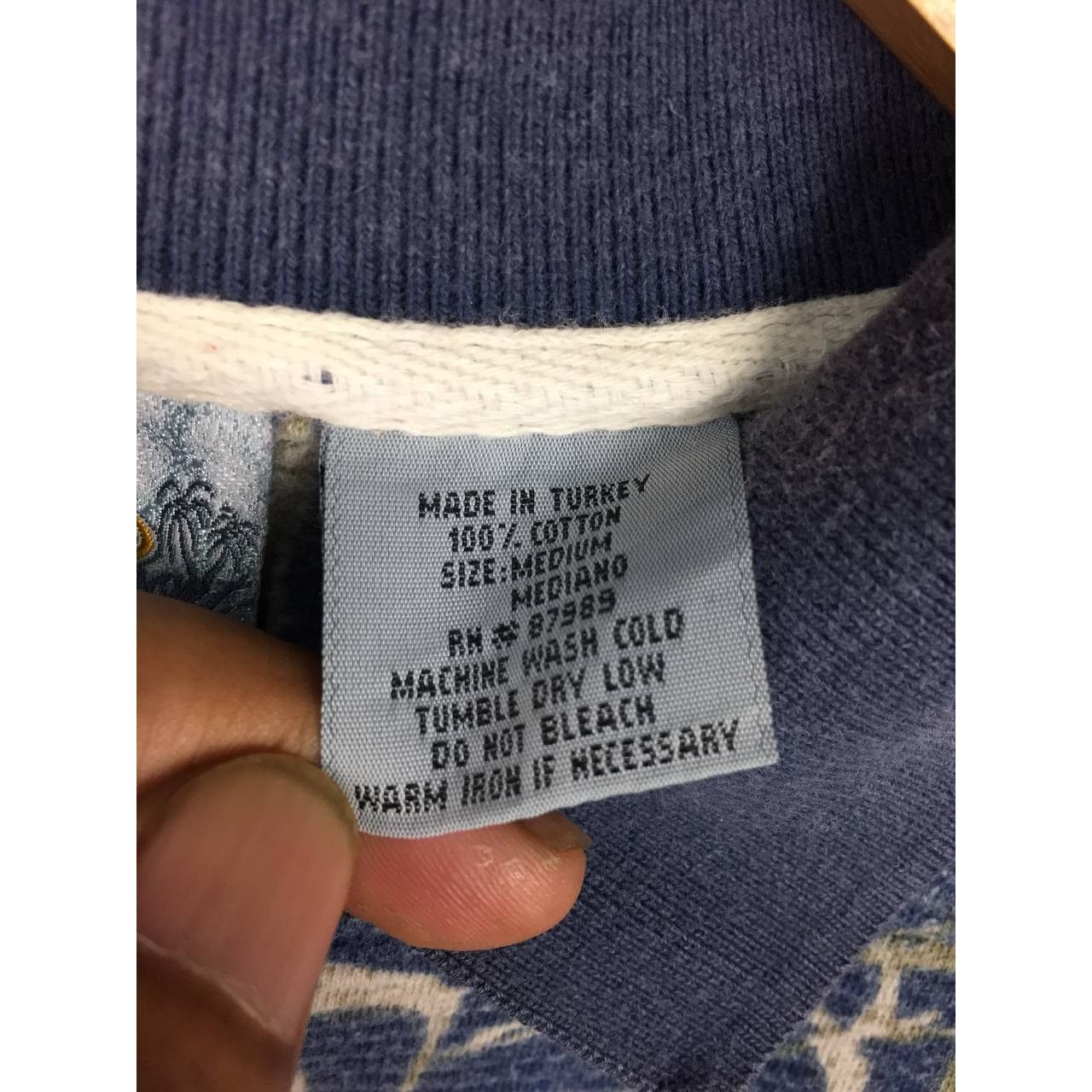 Ocean Pacific × Vintage Vtg 90s OP Ocean Pacific Bamboo Leaves AOP Polo Tee Size US M / EU 48-50 / 2 - 13 Thumbnail
