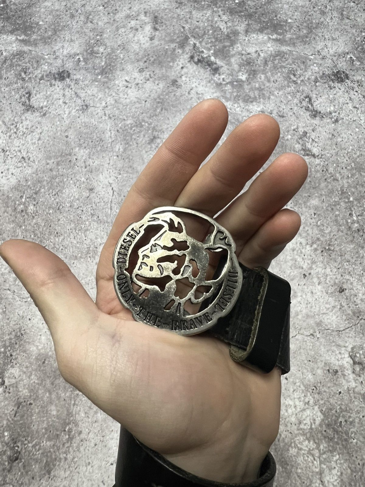 Diesel Vintage Diesel Leather Belt Monogram Big Logo Japanesse Y2K Size ONE SIZE - 3 Thumbnail