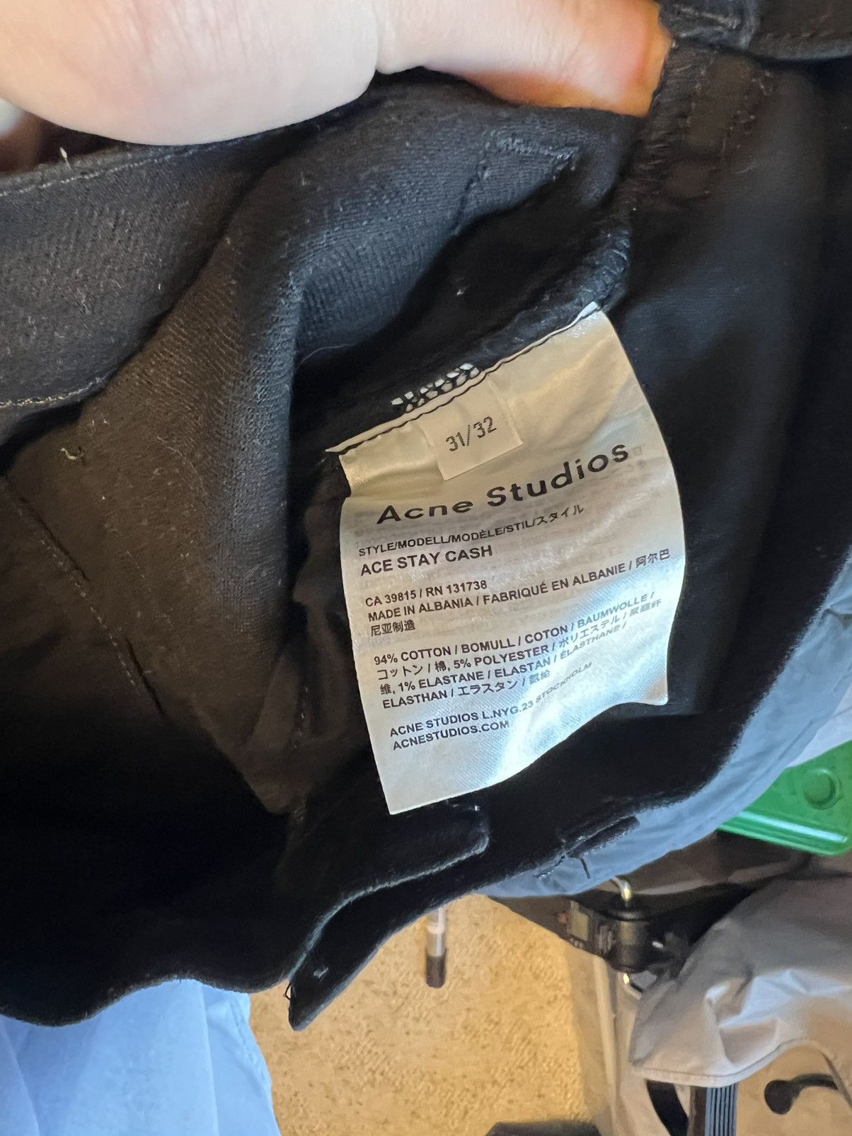 Acne Studios Acne Ace Stay Cash - 31/32 Size US 31 - 4 Thumbnail