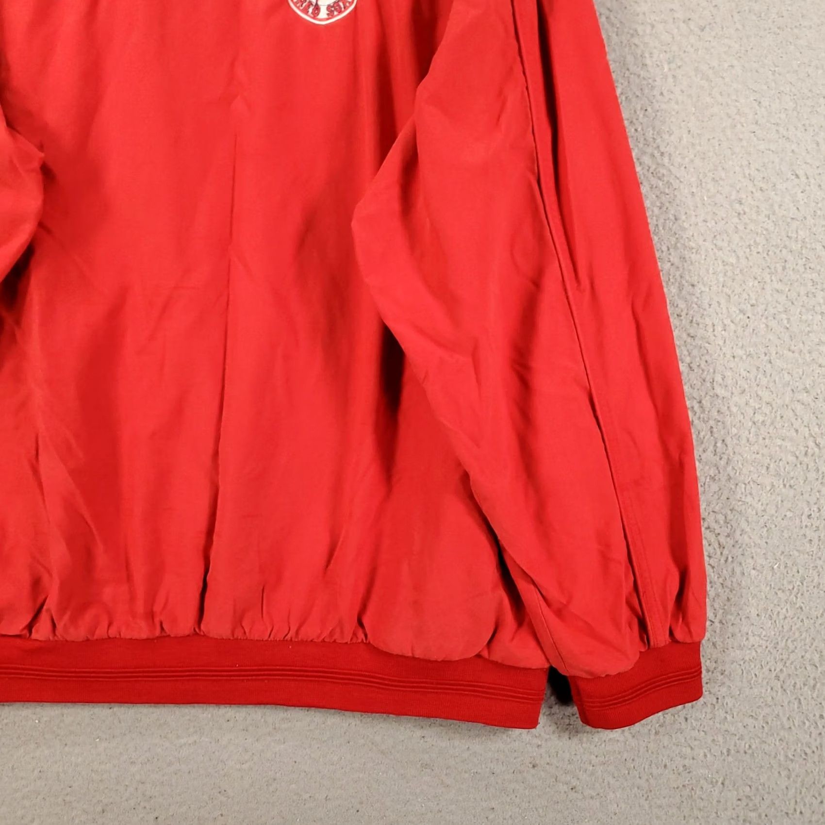 Vintage Genuine Merchandise Red Sox Windshirt Jacket Mens 2XL Red Windbreaker Baseball Pullover Zipless? No—Pullover Jacket Men's Red Windsock? Size US XXL / EU 58 / 5 - 4 Thumbnail