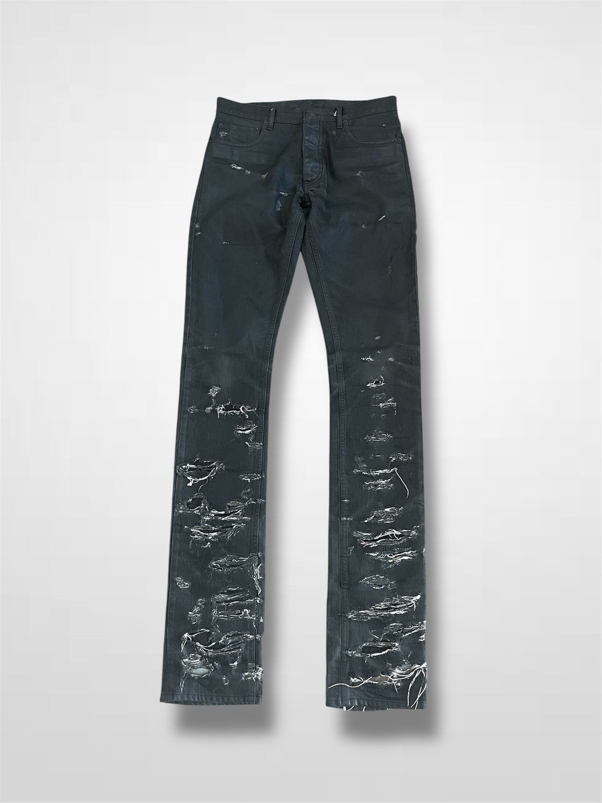 Dior Dior Homme AW08 Black Waxed Denim | Grailed
