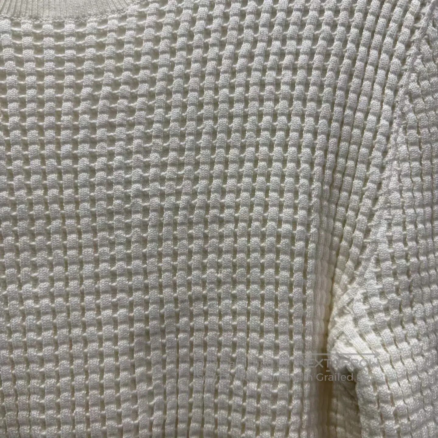 Bottega Veneta Bottega Veneta White Plaid Knit Sweater| Size S / US 4 / IT 40 - 3 Thumbnail