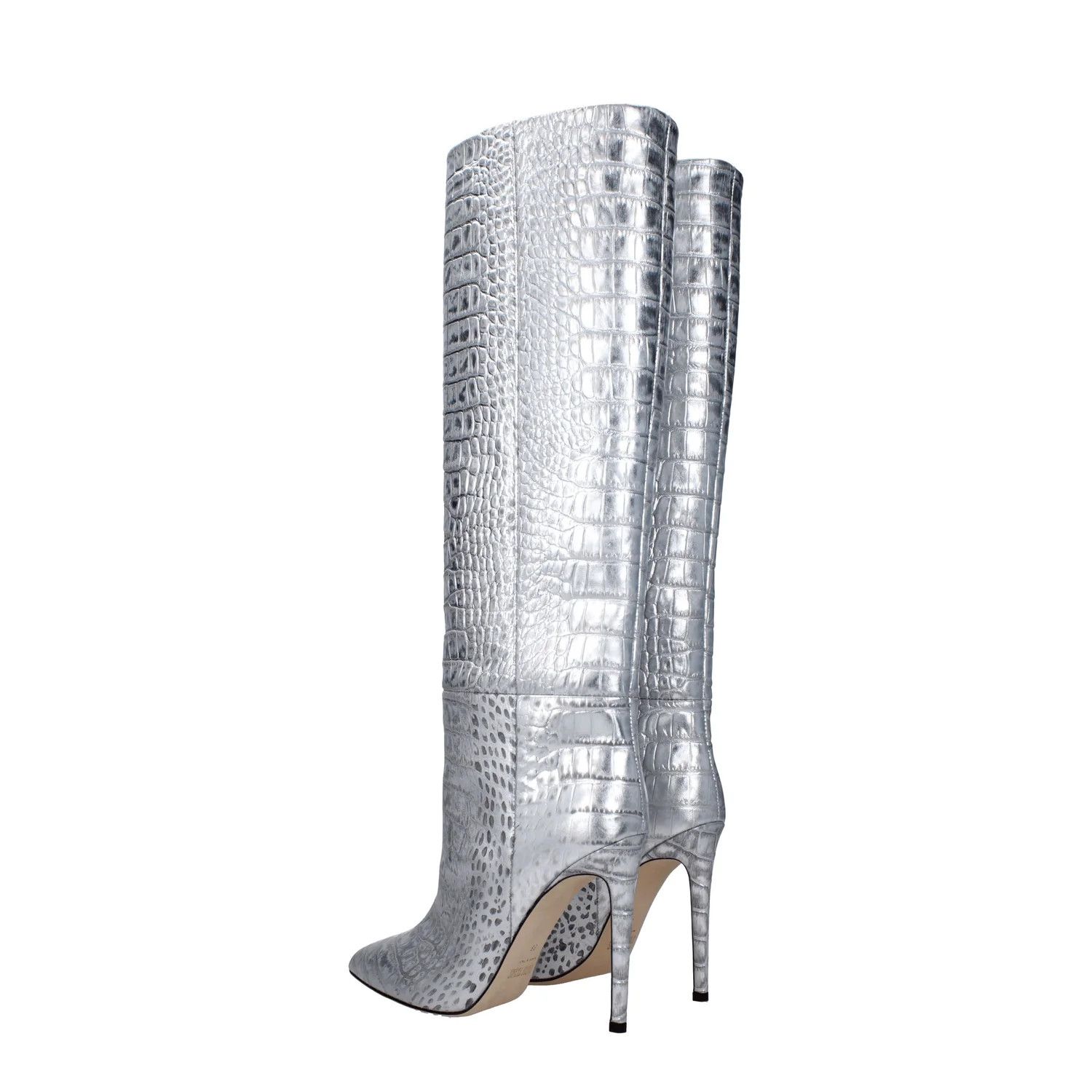 Paris Texas ob1o1e1124 Leather Boots in Silver Size US 8 / IT 38 - 4 Thumbnail