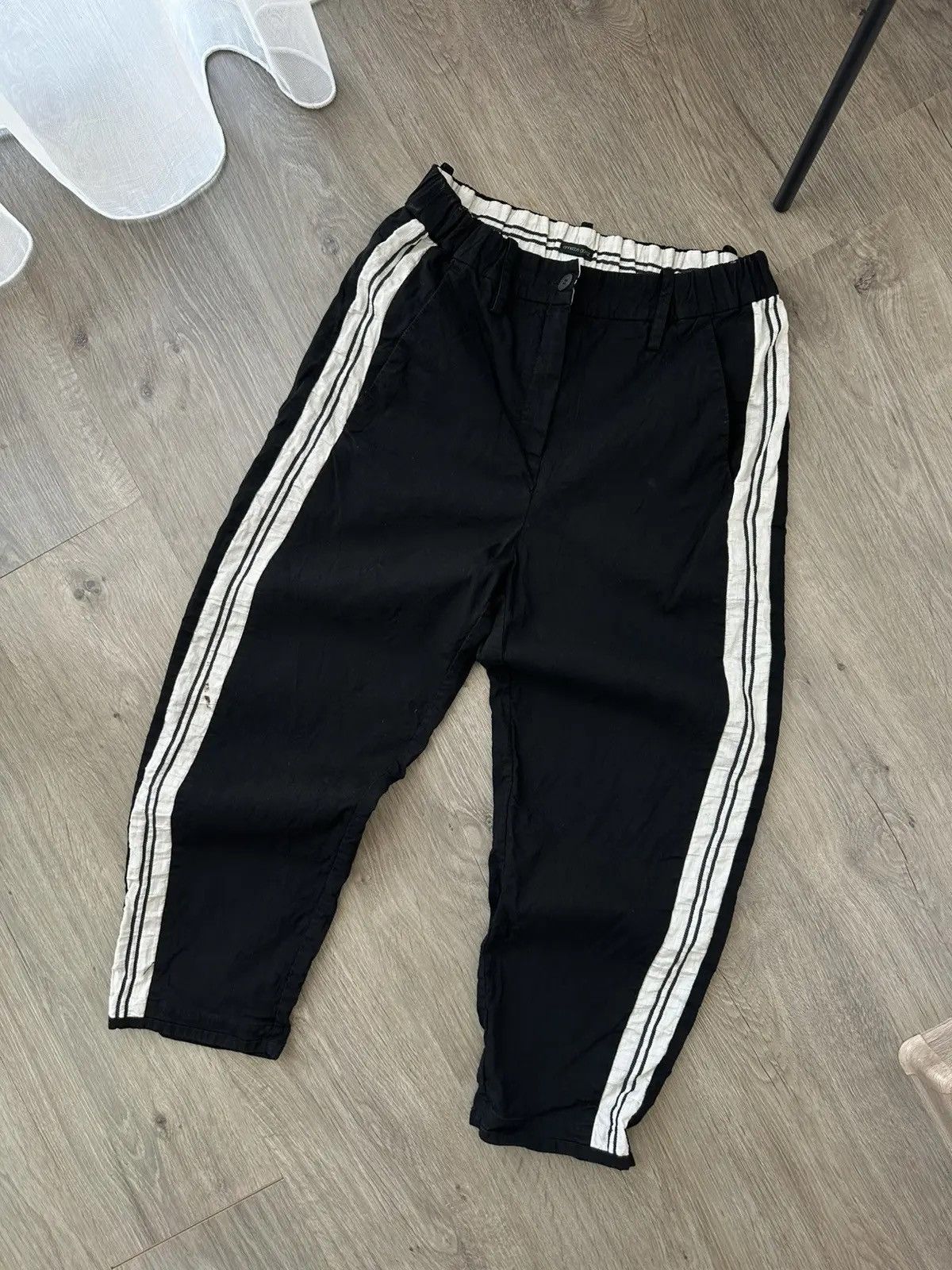 Japanese Brand Vintage Annette Gotz Black Women Distressed Pants Size US 30 / EU 46 - 5 Thumbnail