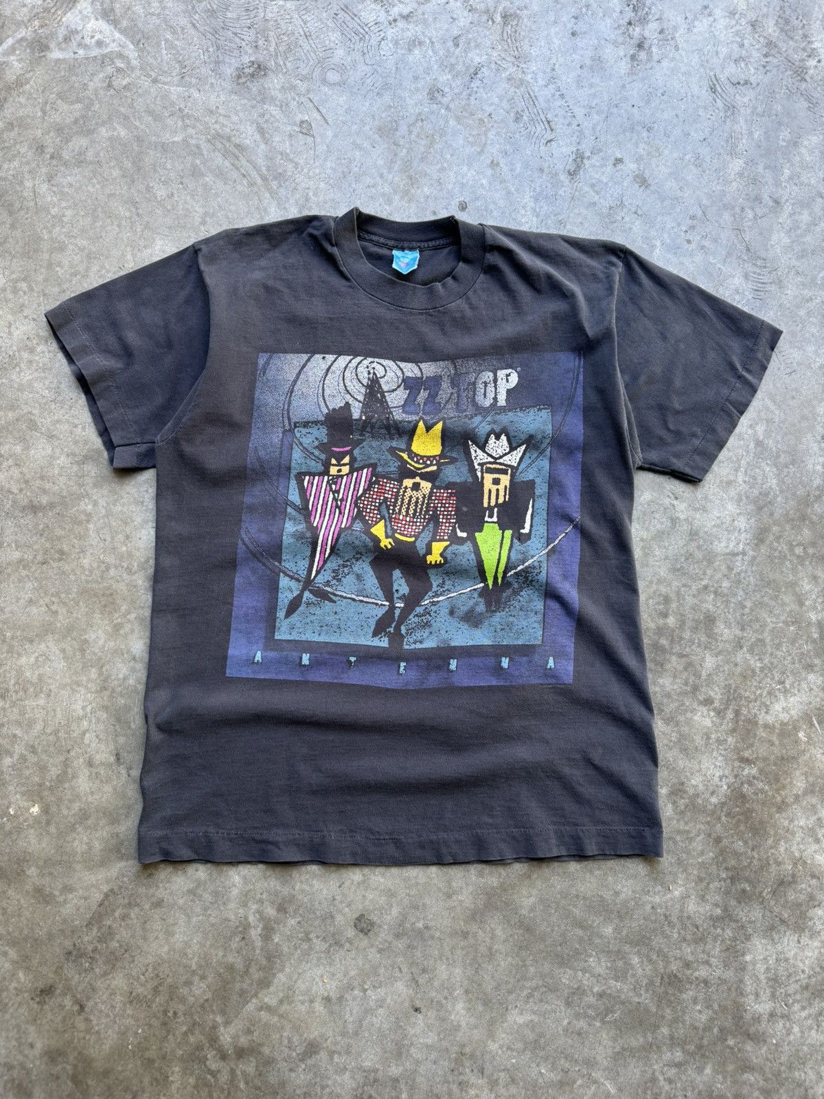 Band Tees × Vintage Vintage 1994 ZZ Top Antenna Graphic Faded Band Tee Size US L / EU 52-54 / 3 - 2 Thumbnail