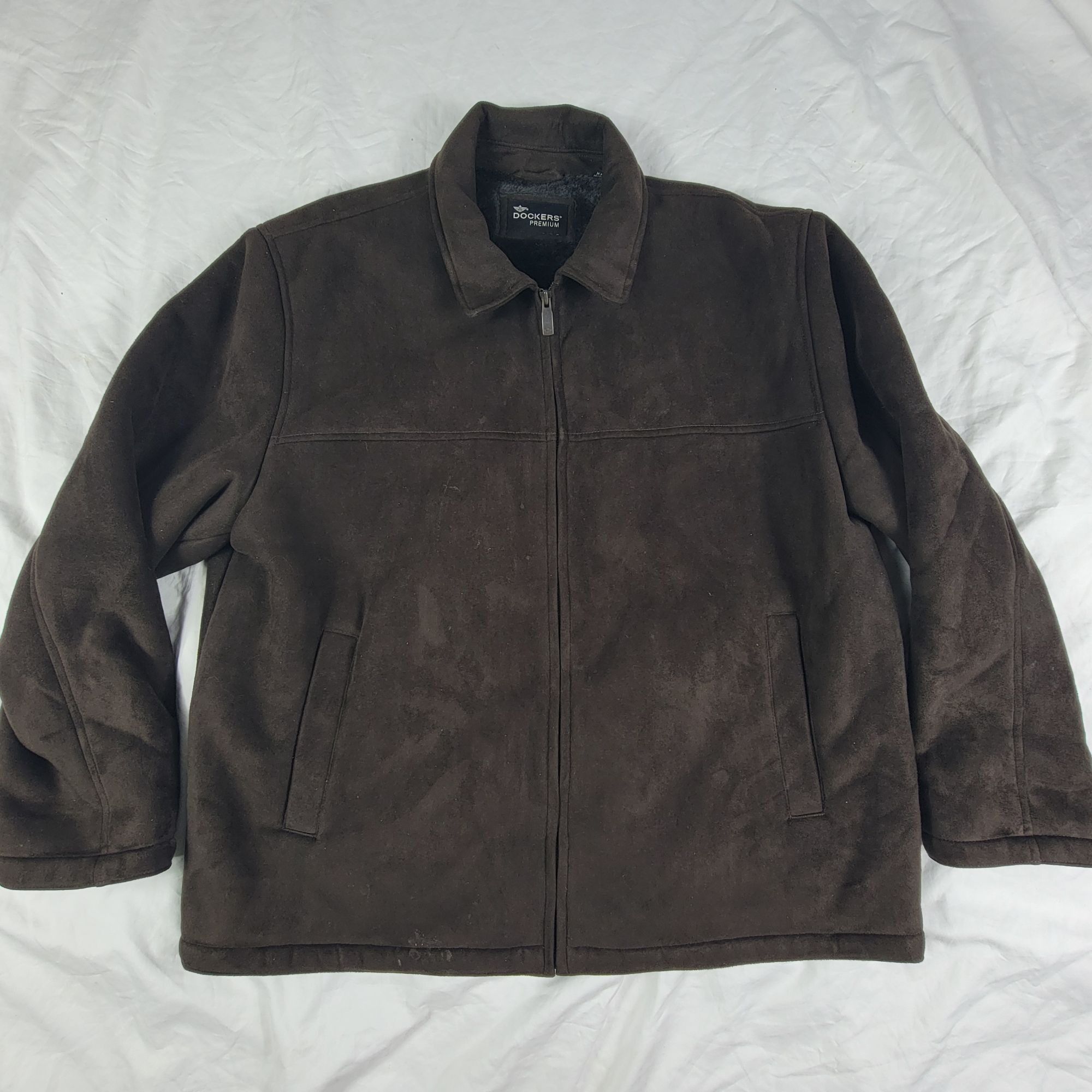 Dockers Dockers Premium Mens 2XL Dark Brown Jacket Winter Warm Casua Size US XXL / EU 58 / 5 - 1 Thumbnail