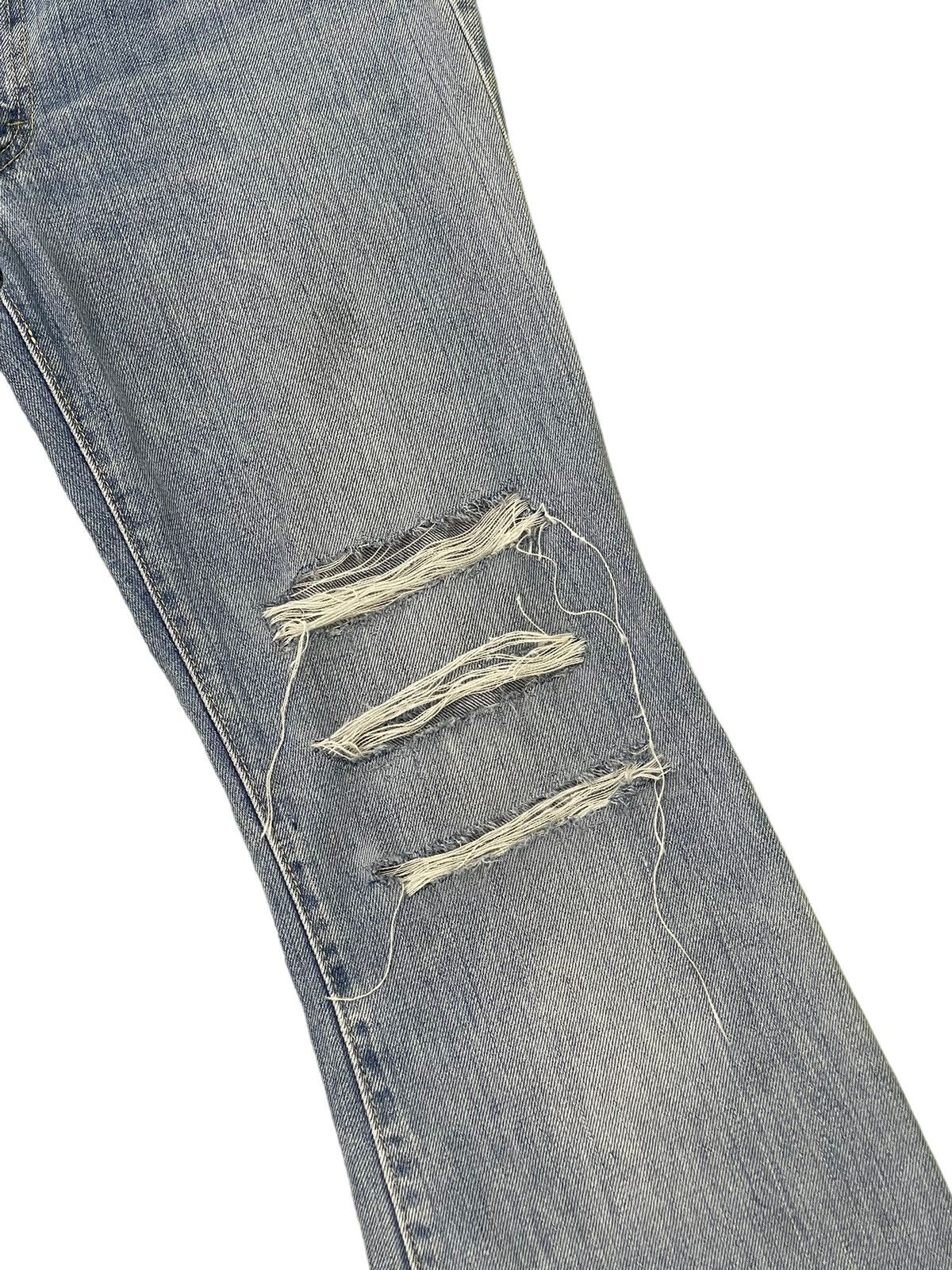 Japanese Brand Flare Jeans Blue Way Japan Faded Distress Boot Cut 7🟦6 Size US 30 / EU 46 - 7 Thumbnail