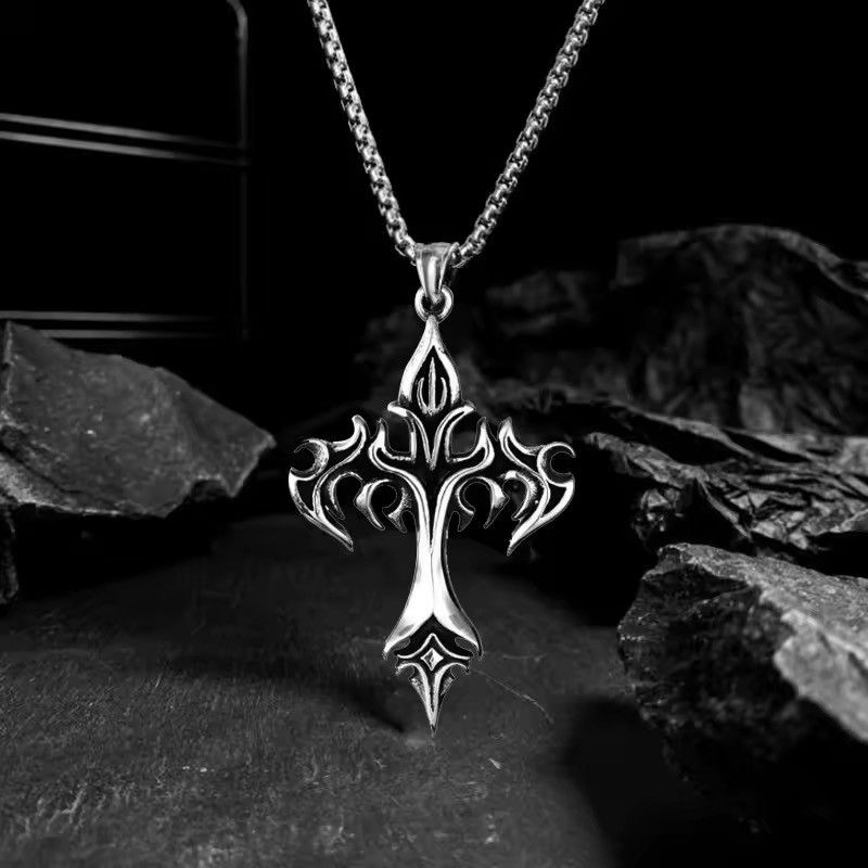 Jewelry Flame Retro Pendant Necklace Size ONE SIZE - 5 Thumbnail