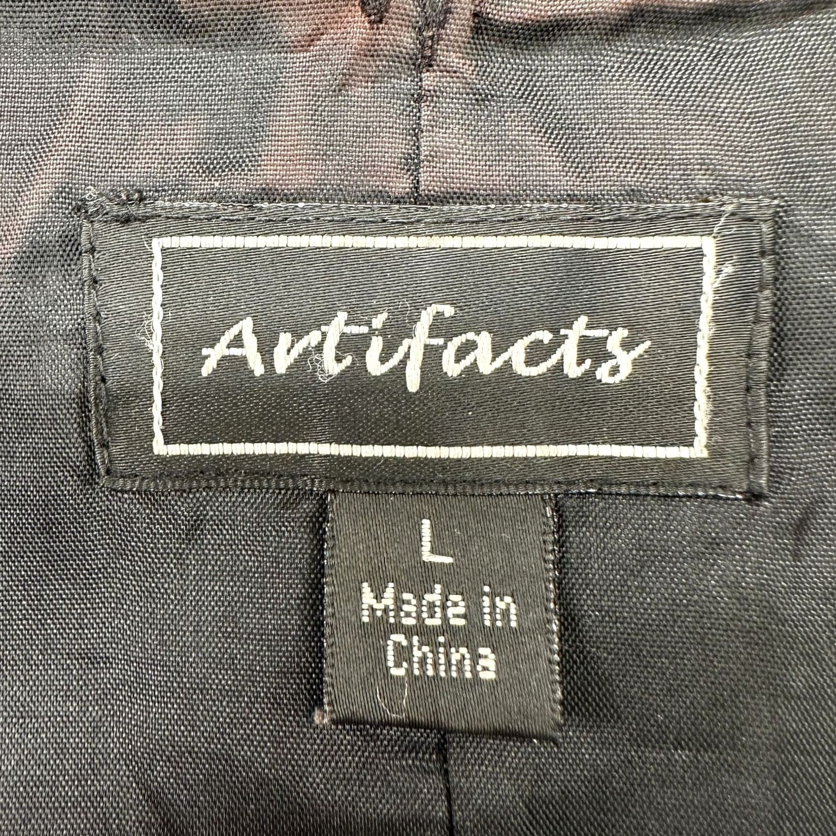 Vintage VINTAGE Artifacts Coat Womens L Black Long Genuine Leather Lined Overcoat 90s Size L / US 10 / IT 46 - 7 Thumbnail