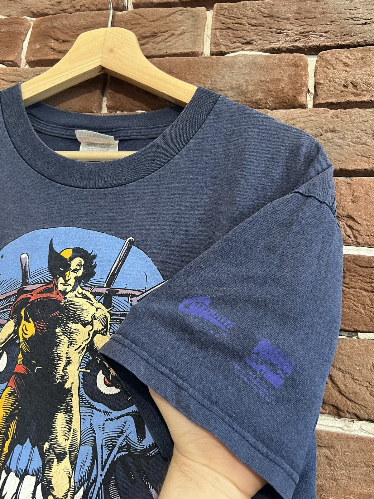 Marvel Comics Rare Vintage 90s Weapon X Wolverine Marvel Comics Navy L Size US L / EU 52-54 / 3 - 4 Thumbnail