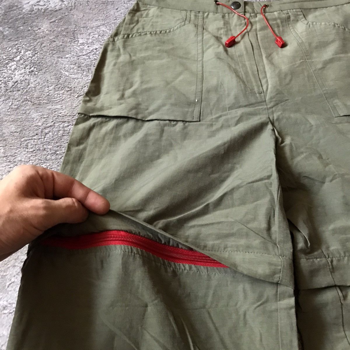 Vintage Vintage 90s Baggy Cargo Pants Olive Green Grunge Workwear 30 Size US 30 / EU 46 - 4 Thumbnail