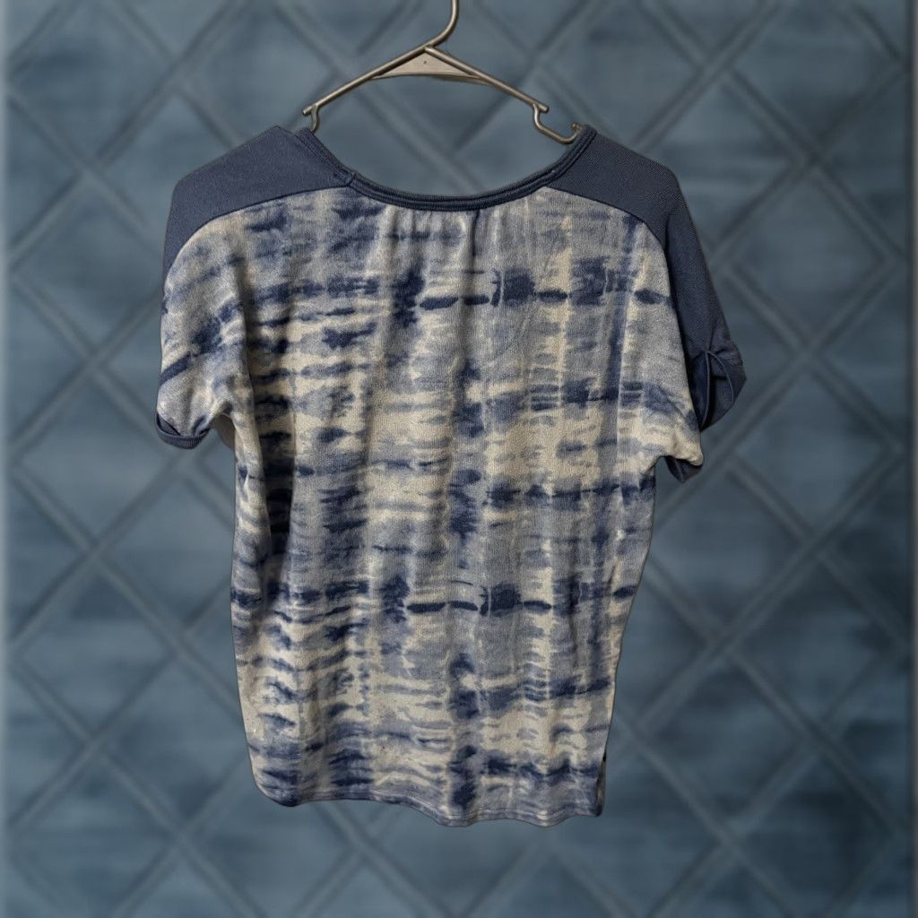 Lucky Brand Lucky Brand Sleep Shirt Small Blue White Tie Dye Long Sleeve Lounge Womens S/S Size S / US 4 / IT 40 - 1 Thumbnail
