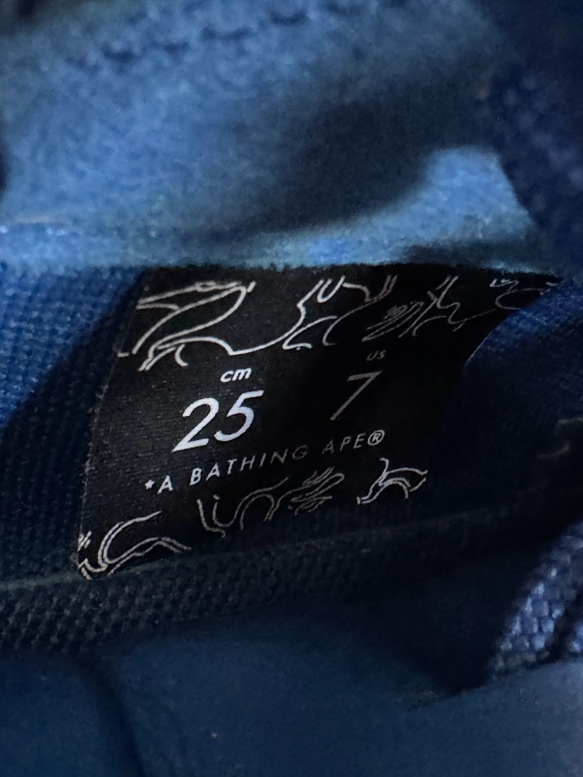 Bape Bapesta Mid ‘Blue’ Size US 7 / EU 40 - 5 Thumbnail