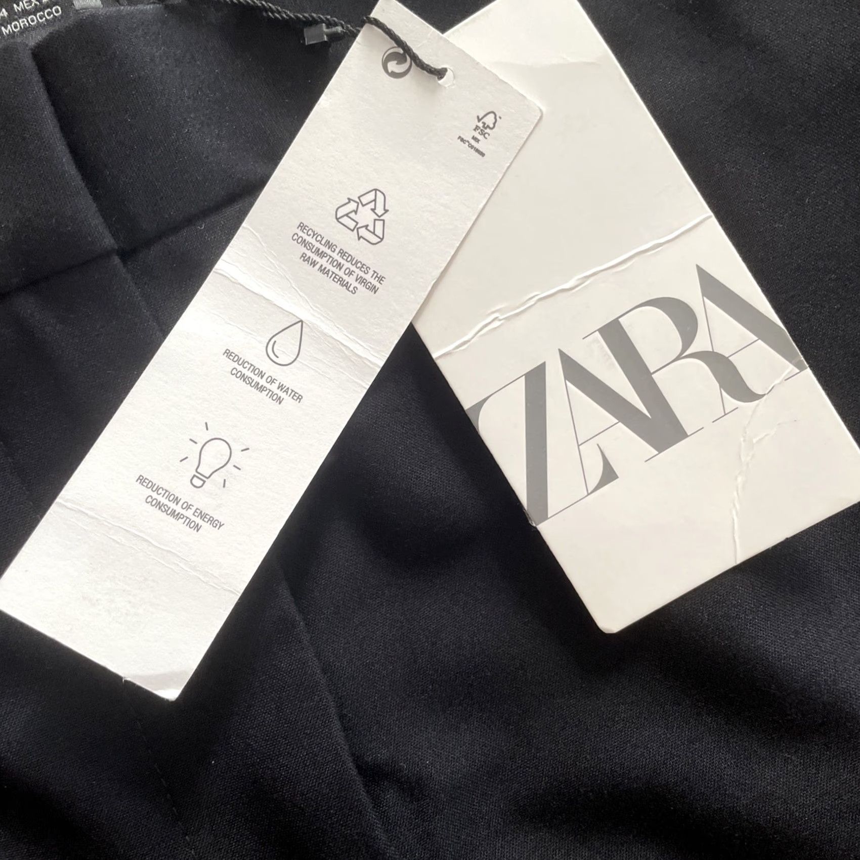 Zara Zara Dress Pants Womens Size 4 Black High Waist Tapered Office Workwear City Crew Pants Fit Regular 30x27 Size 27" / US 4 / IT 40 - 3 Thumbnail