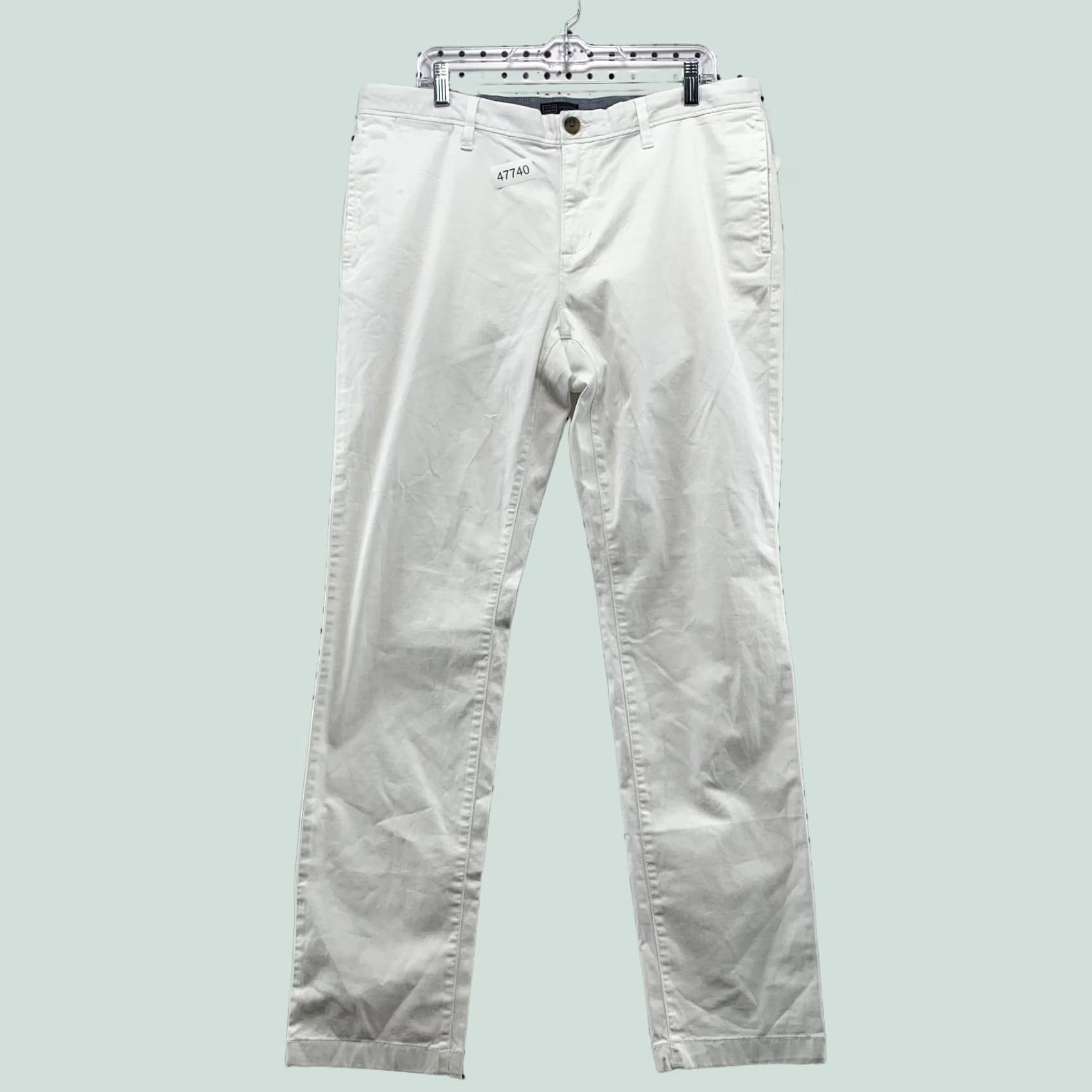 Vintage 14th & Union Chino Pants Mens 36X34 White Slim Fit Stretch NWT Work Preppy Casual Pants Size US 36 / EU 52 - 1 Thumbnail