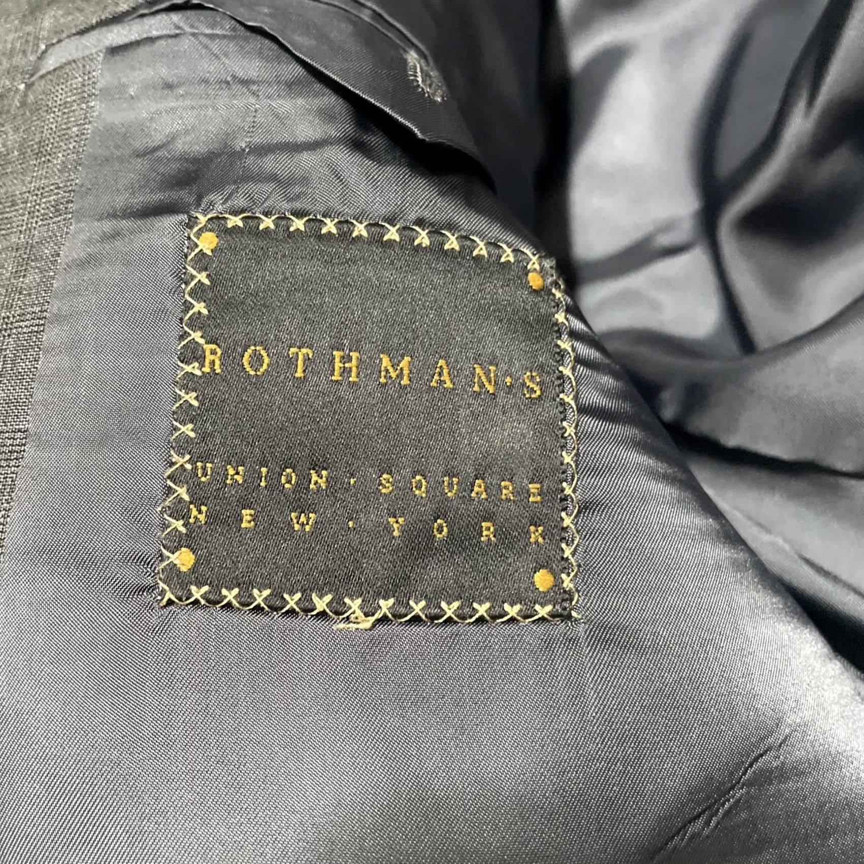 Vintage Hickey Freeman x Loro Piana Super 120s Gray Glen Sport Jacket Coat Sz 42R Blazer Size 42R - 4 Thumbnail