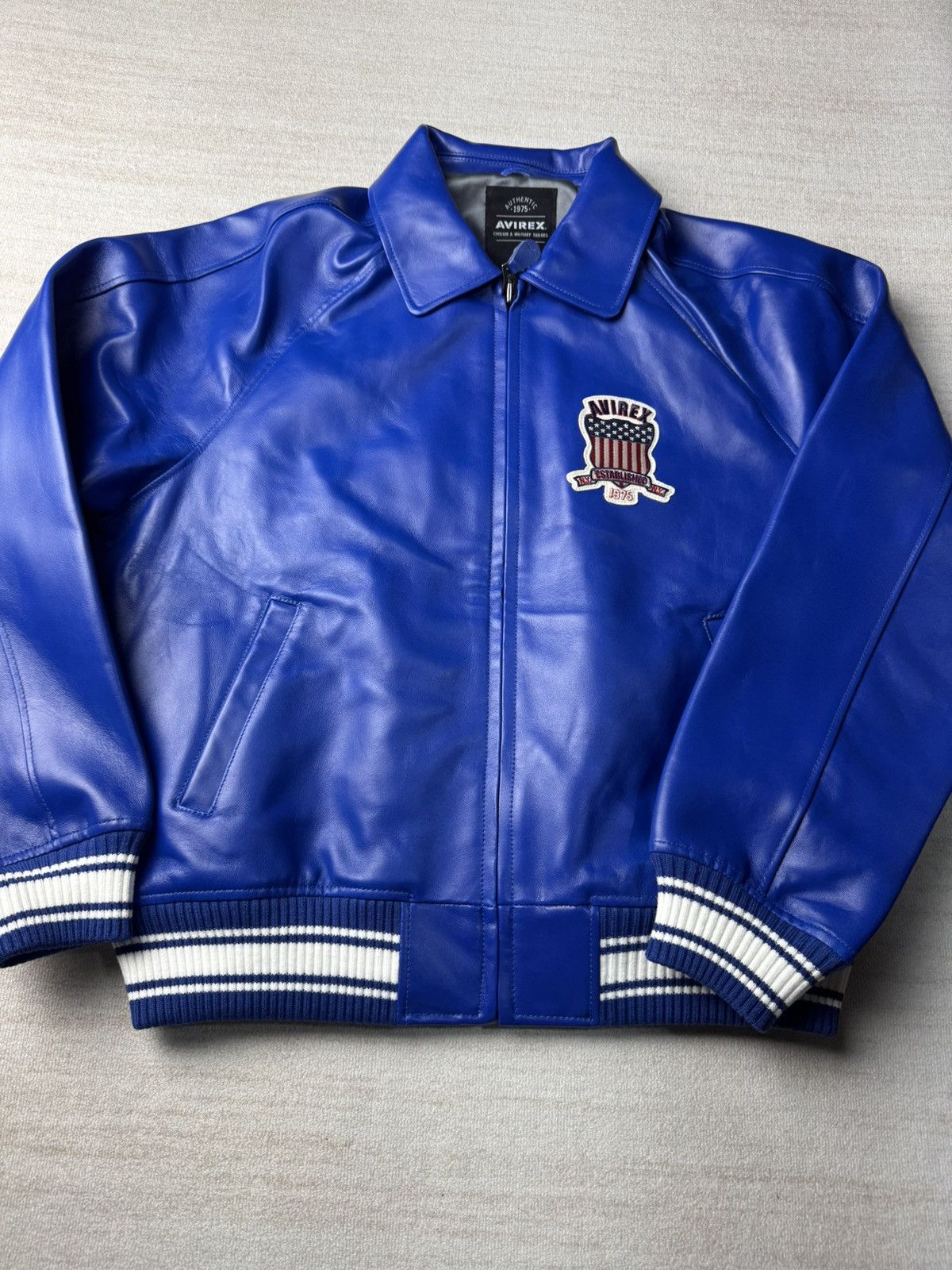 Avirex London exclusive icon leather jacket Size US L / EU 52-54 / 3 - 4 Thumbnail