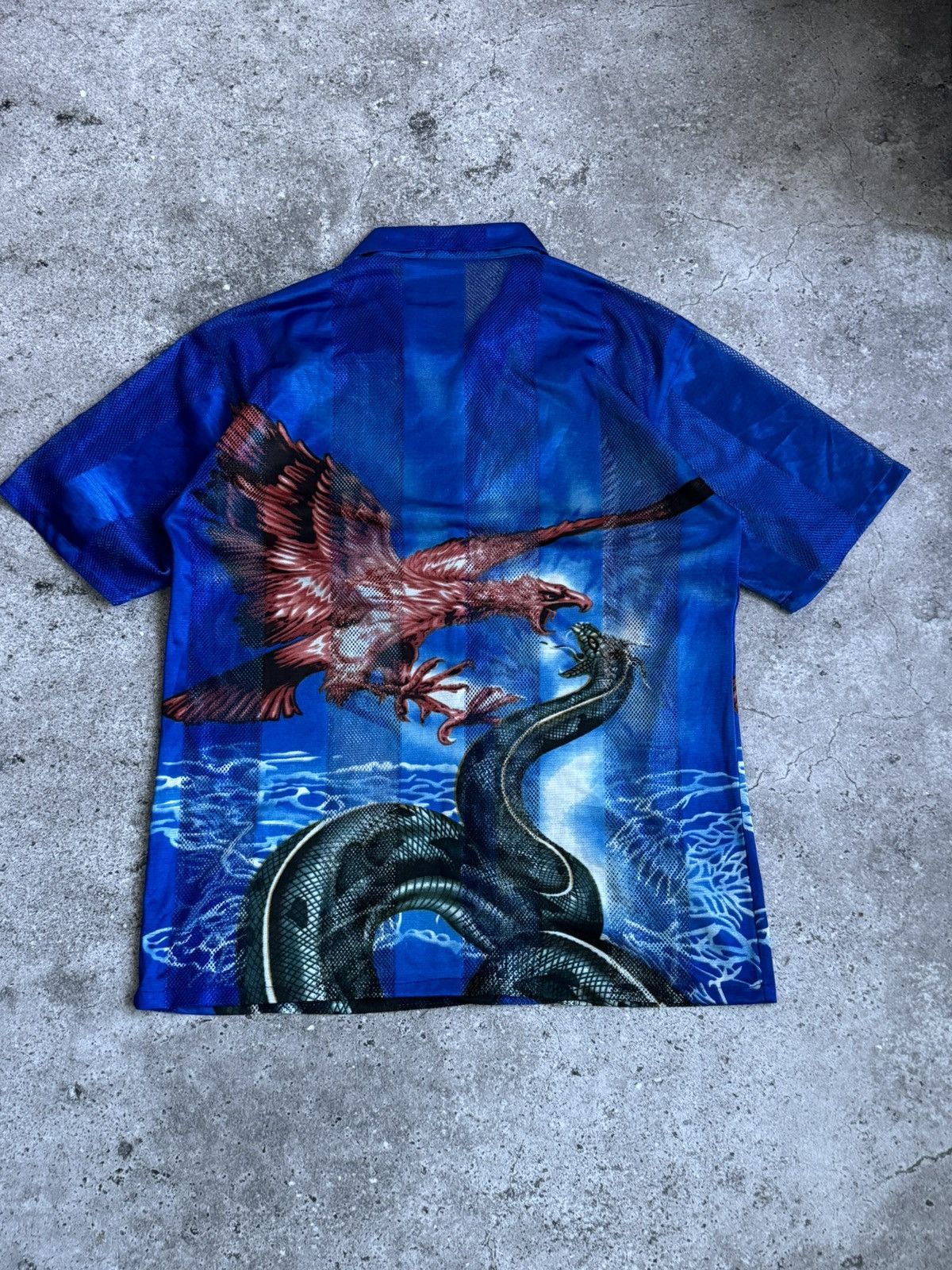 Japanese Brand × Vintage Vintage Y2K oversized Dragon and Bird shirt Size US XL / EU 56 / 4 - 6 Thumbnail