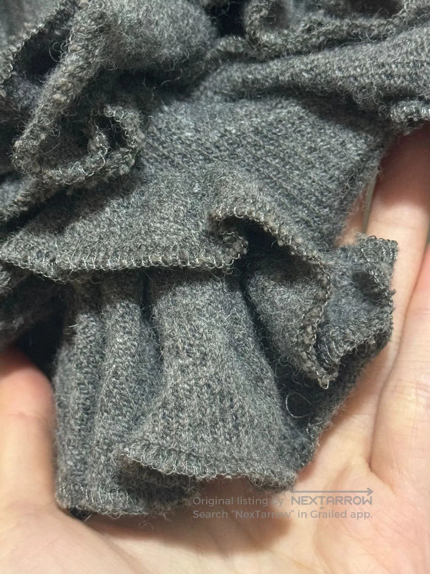 Tricot Comme des Garcons Gray Ruffled Wool. Size XS / US 0-2 / IT 36-38 - 9 Thumbnail