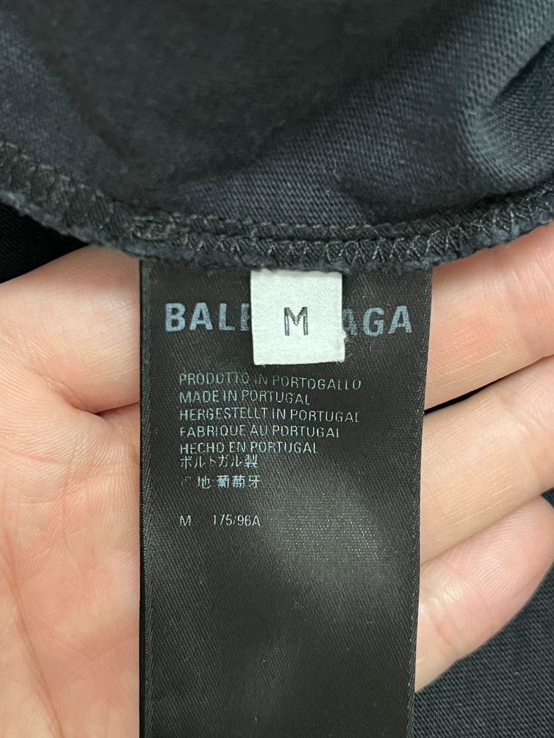 Balenciaga Balenciaga Black Paris slogan logo short sleeve Size US M / EU 48-50 / 2 - 6 Thumbnail