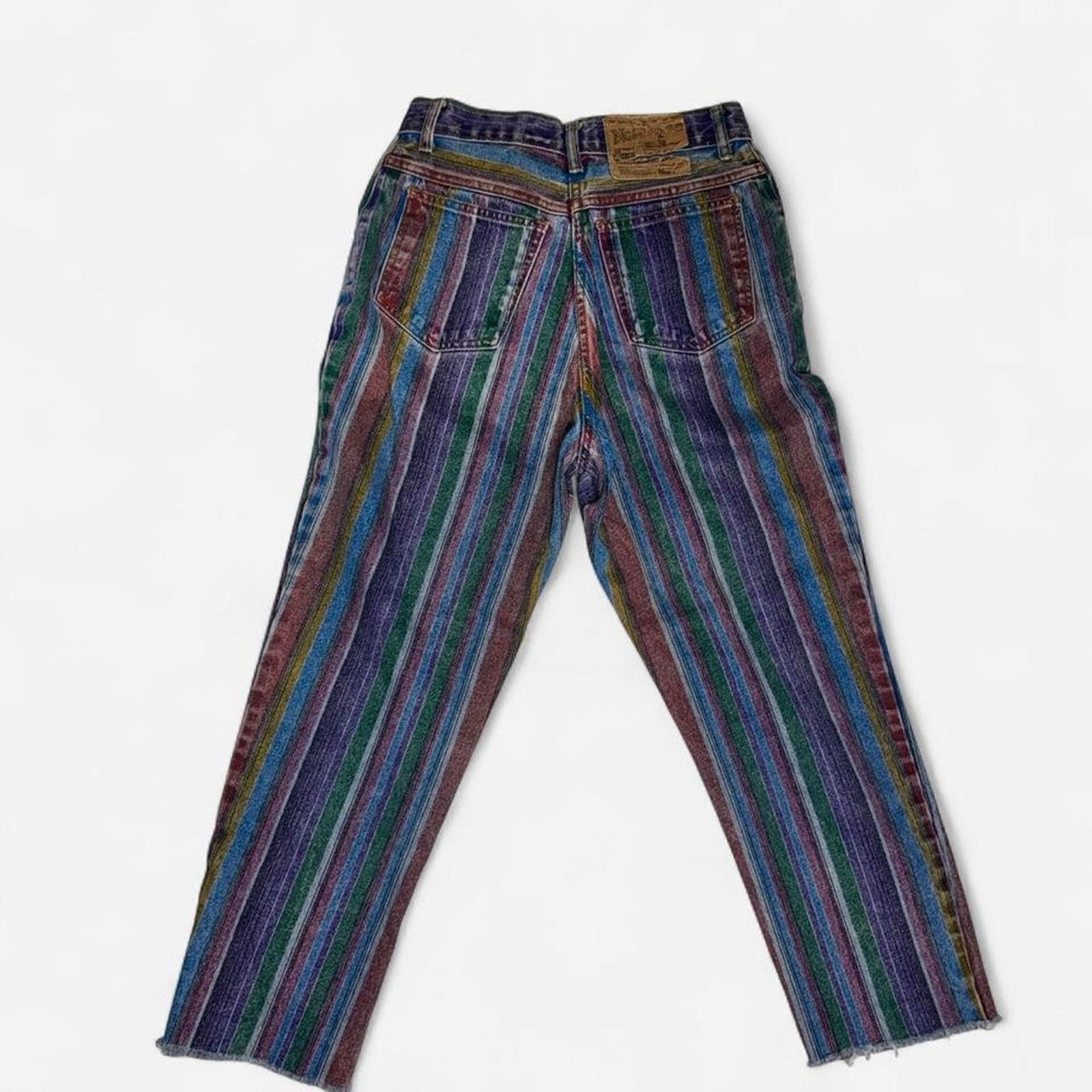 Other Vintage no jeans multicoloured striped Size 27" / US 4 / IT 40 - 2 Thumbnail