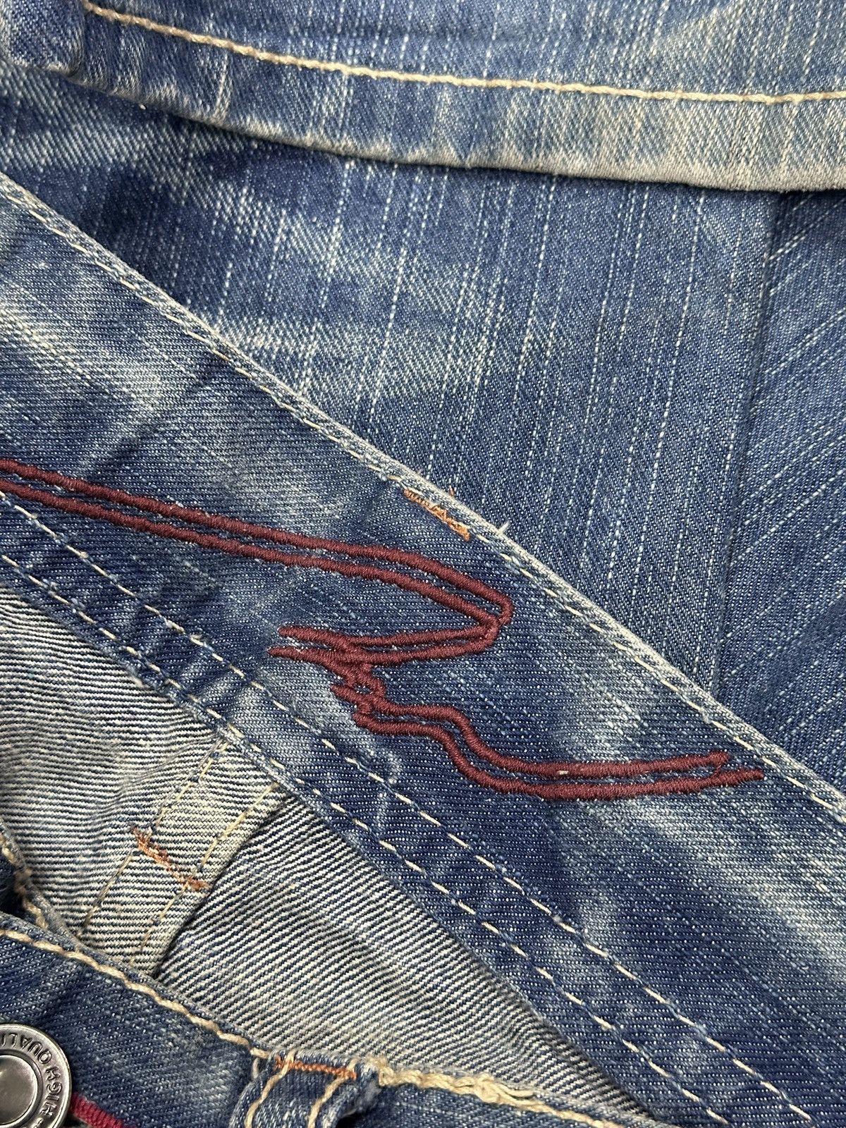 If Six Was Nine Faded Blue denim Acros international Studed pocket . Size US 31 - 6 Thumbnail