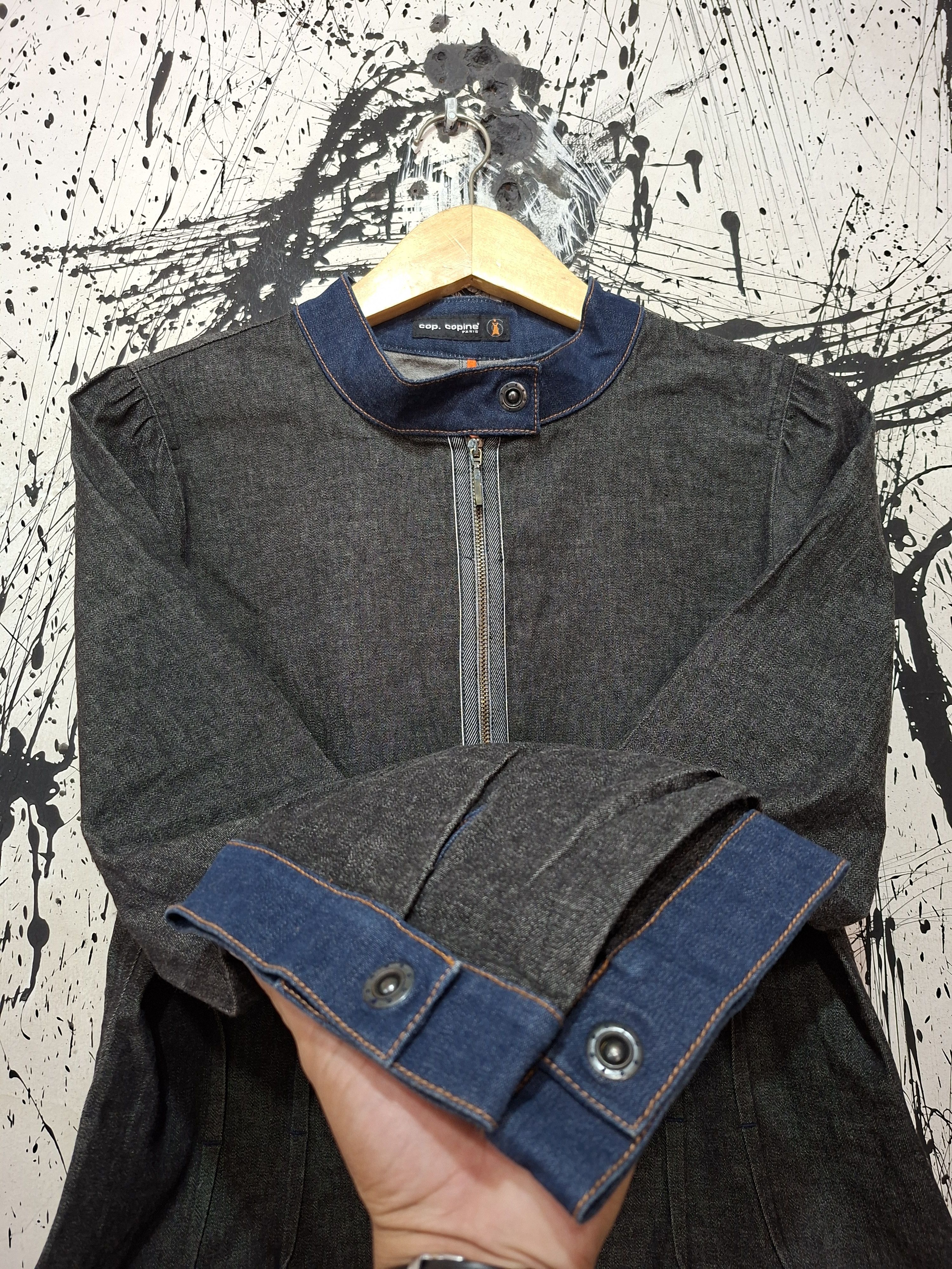 Cop Copine COP COPINE PARIS MANDARIN COLAR DENIM JACKET Size M / US 6-8 / IT 42-44 - 6 Thumbnail