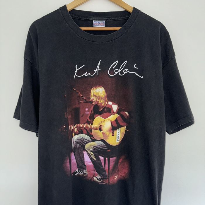 Vintage Rare Vintage Nirvana Kurt cobain unplugged memorial tee