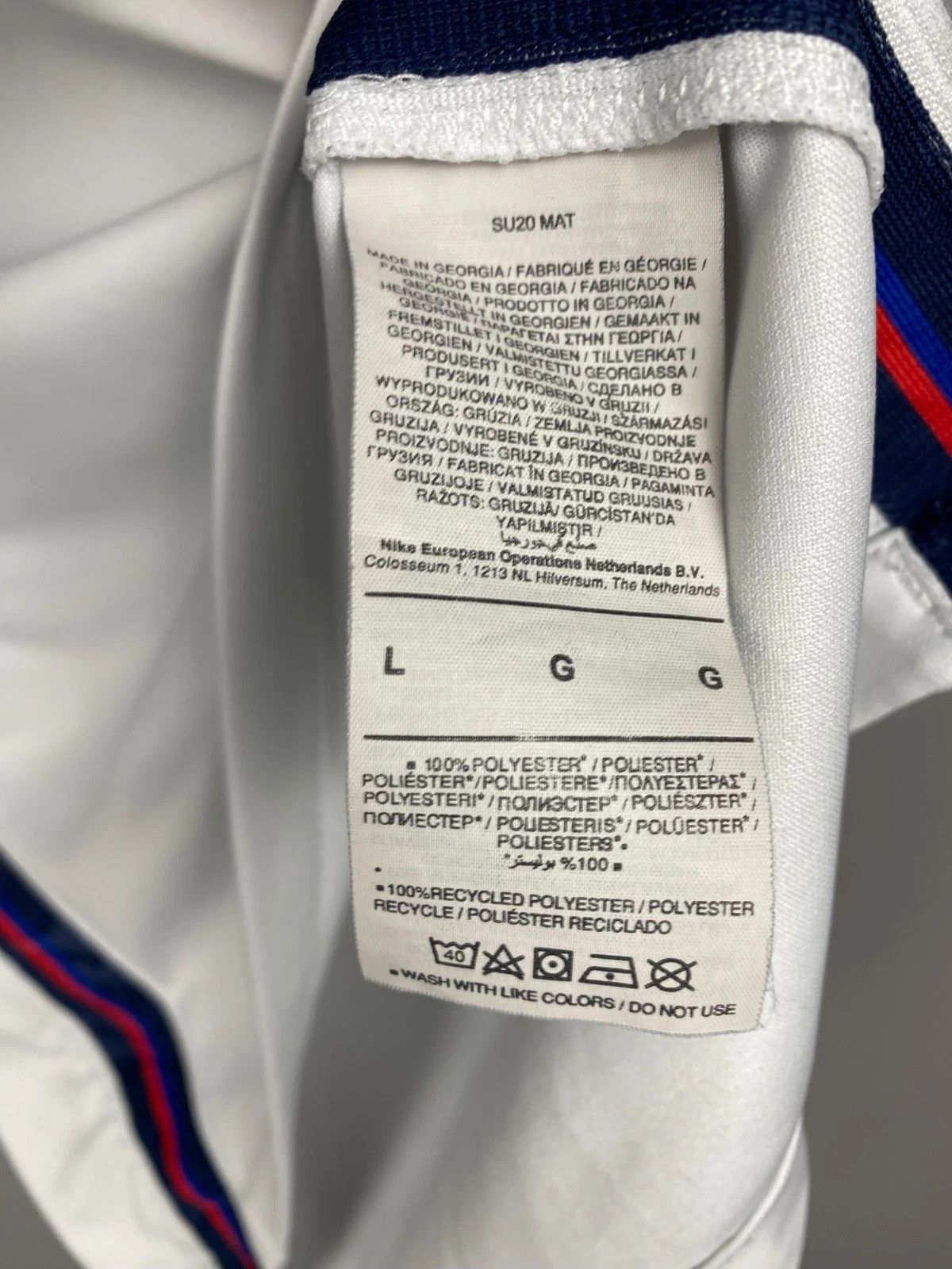 Nike Nike England National Team 2020-2021 Home Football Jersey Size US L / EU 52-54 / 3 - 5 Thumbnail