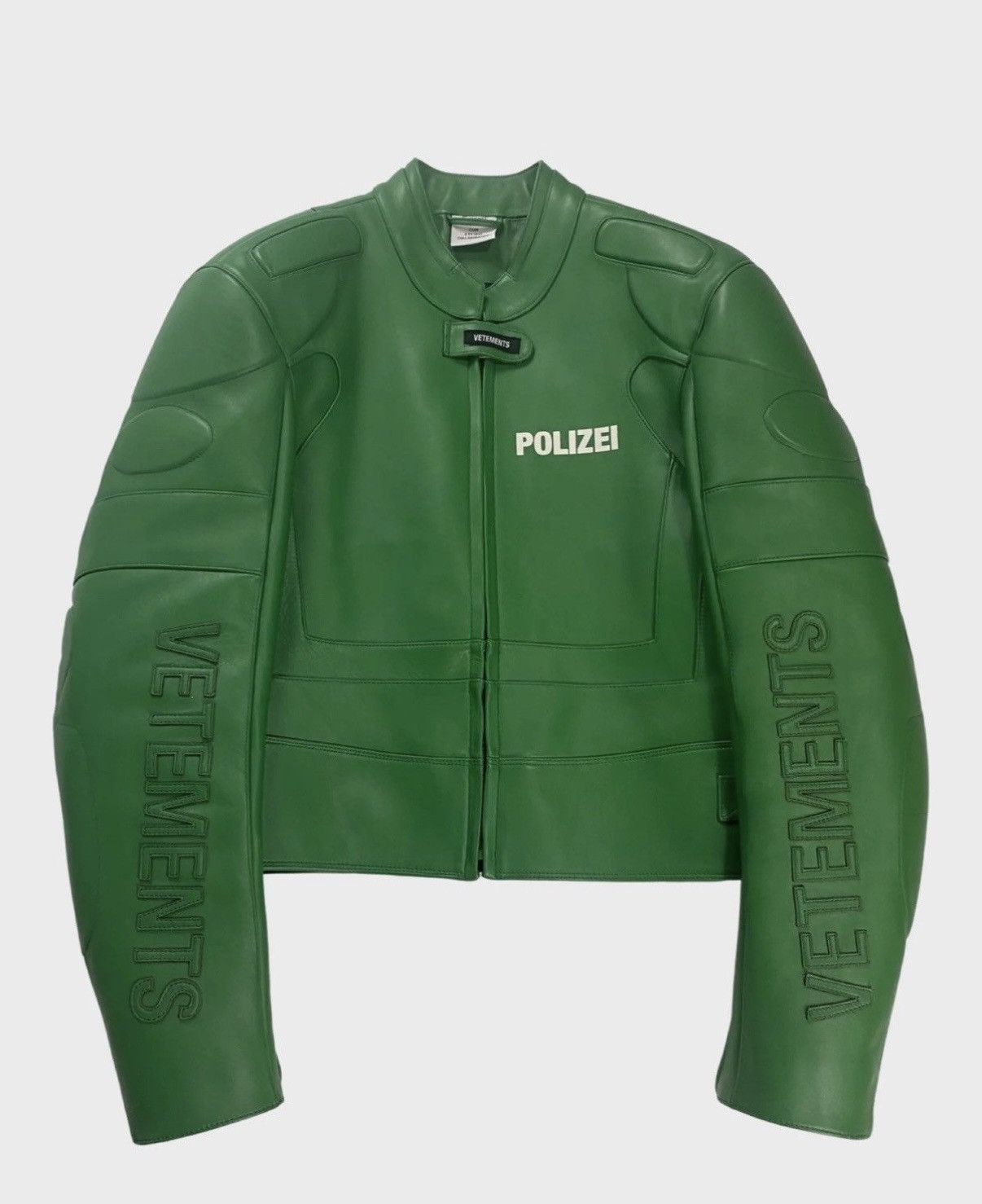 Vetements VETEMENTS SS17 RUNWAY POLIZEI MOTO RACING IN GREEN SZ:M Size US M / EU 48-50 / 2 - 2 Thumbnail