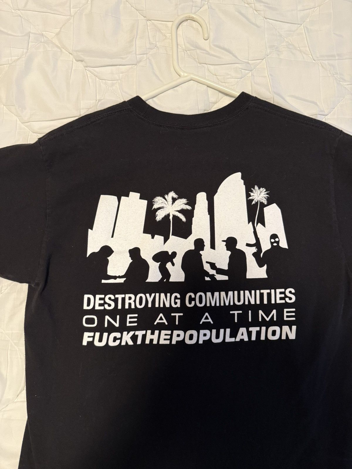 Fuck The Population Fuck the population destroying communities tee Size US L / EU 52-54 / 3 - 7 Thumbnail