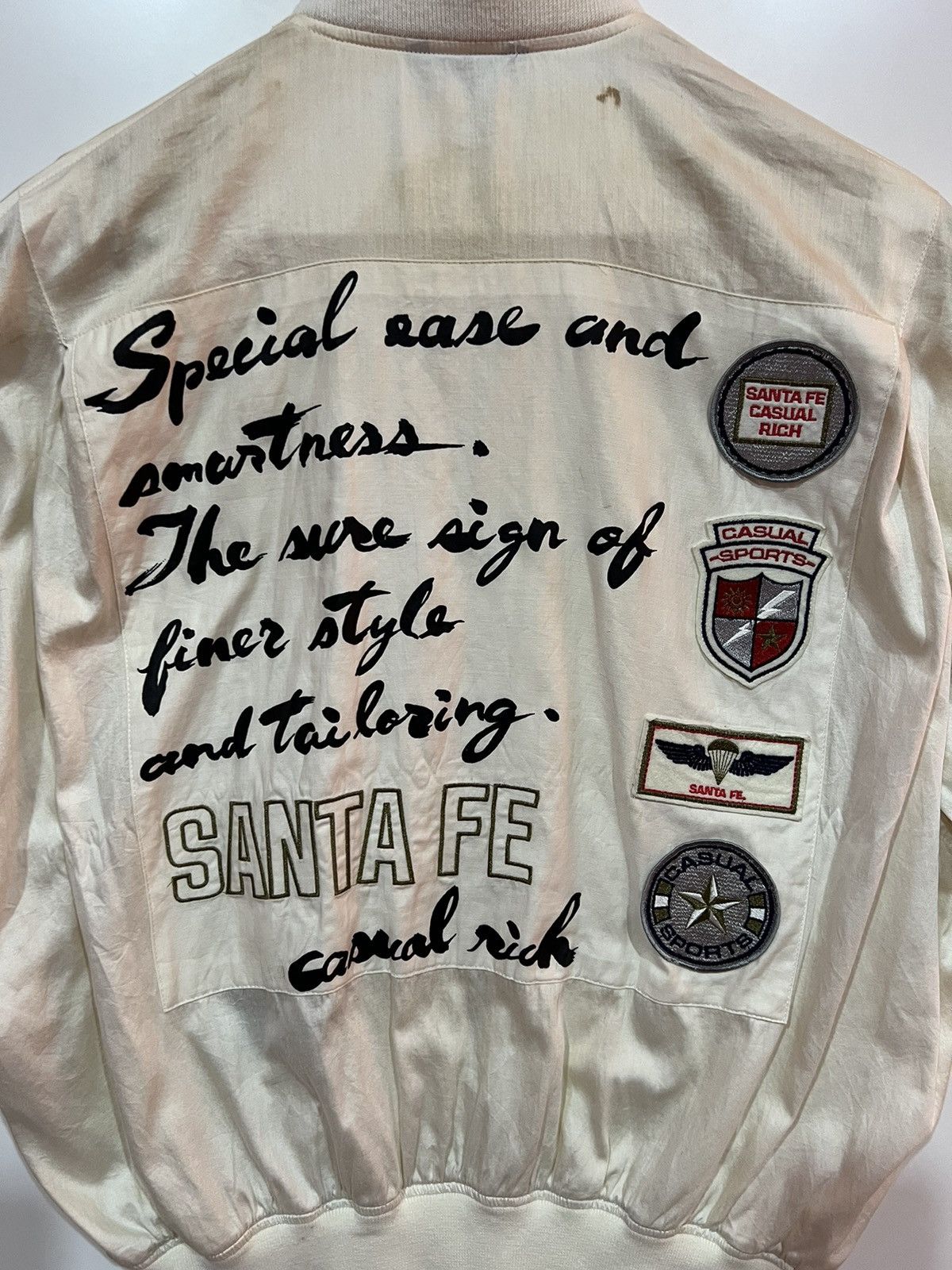 Japanese Brand 🔥 SANTA FE SILK BOMBER JACKET Size US L / EU 52-54 / 3 - 14 Thumbnail