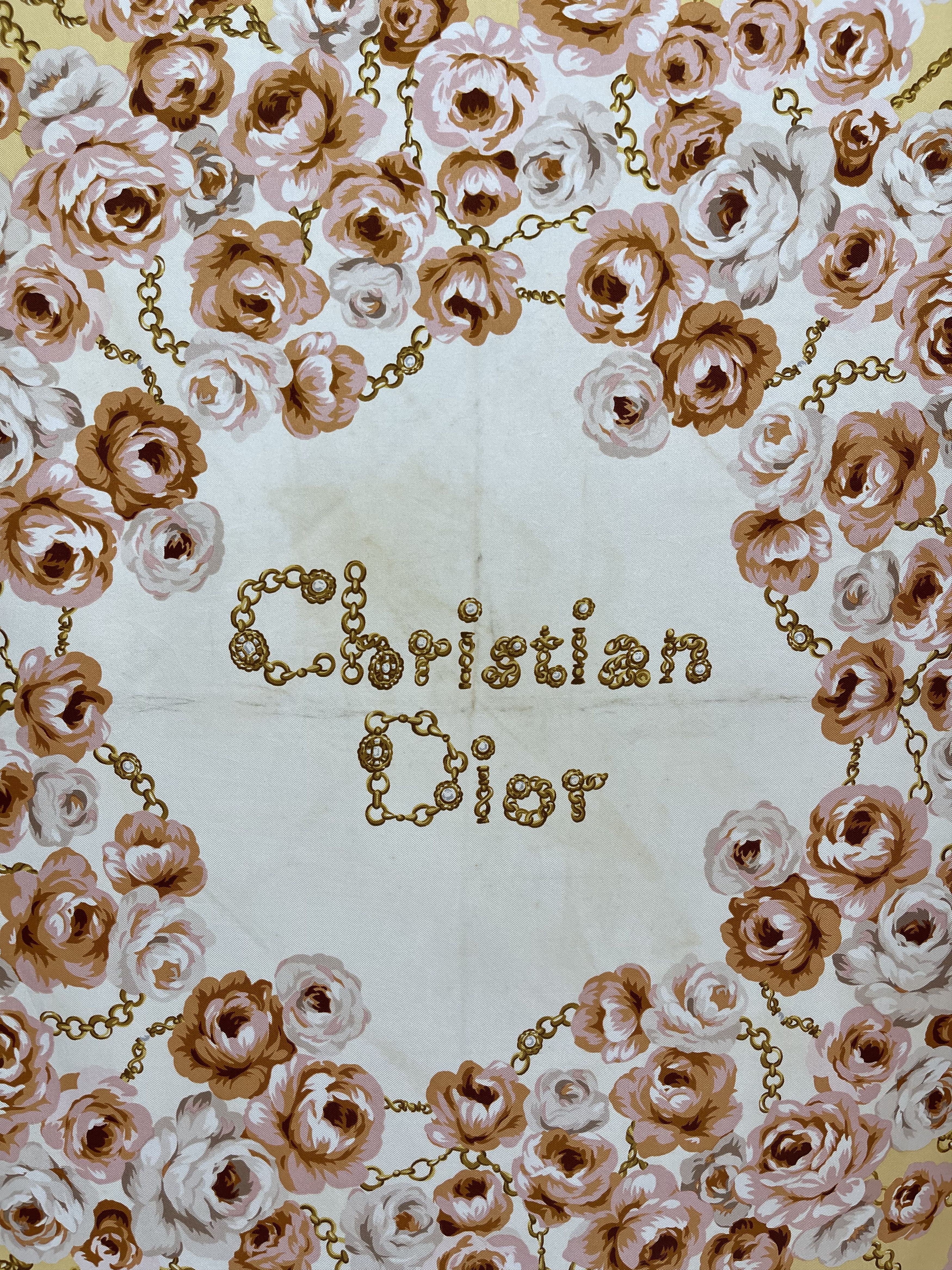 Christian Dior Monsieur Vintage Christian Dior Silk Scarf - S7032 Size ONE SIZE - 5 Thumbnail
