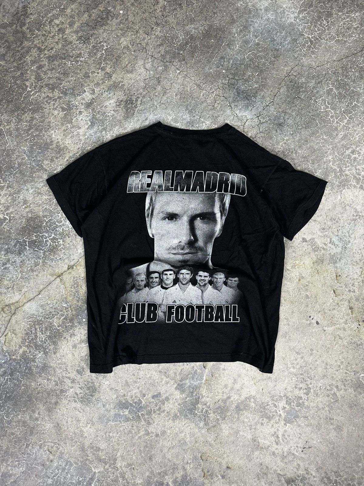 Vintage Vintage Real Madrid David Beckham Croppedtee Size US XXL / EU 58 / 5 - 4 Thumbnail